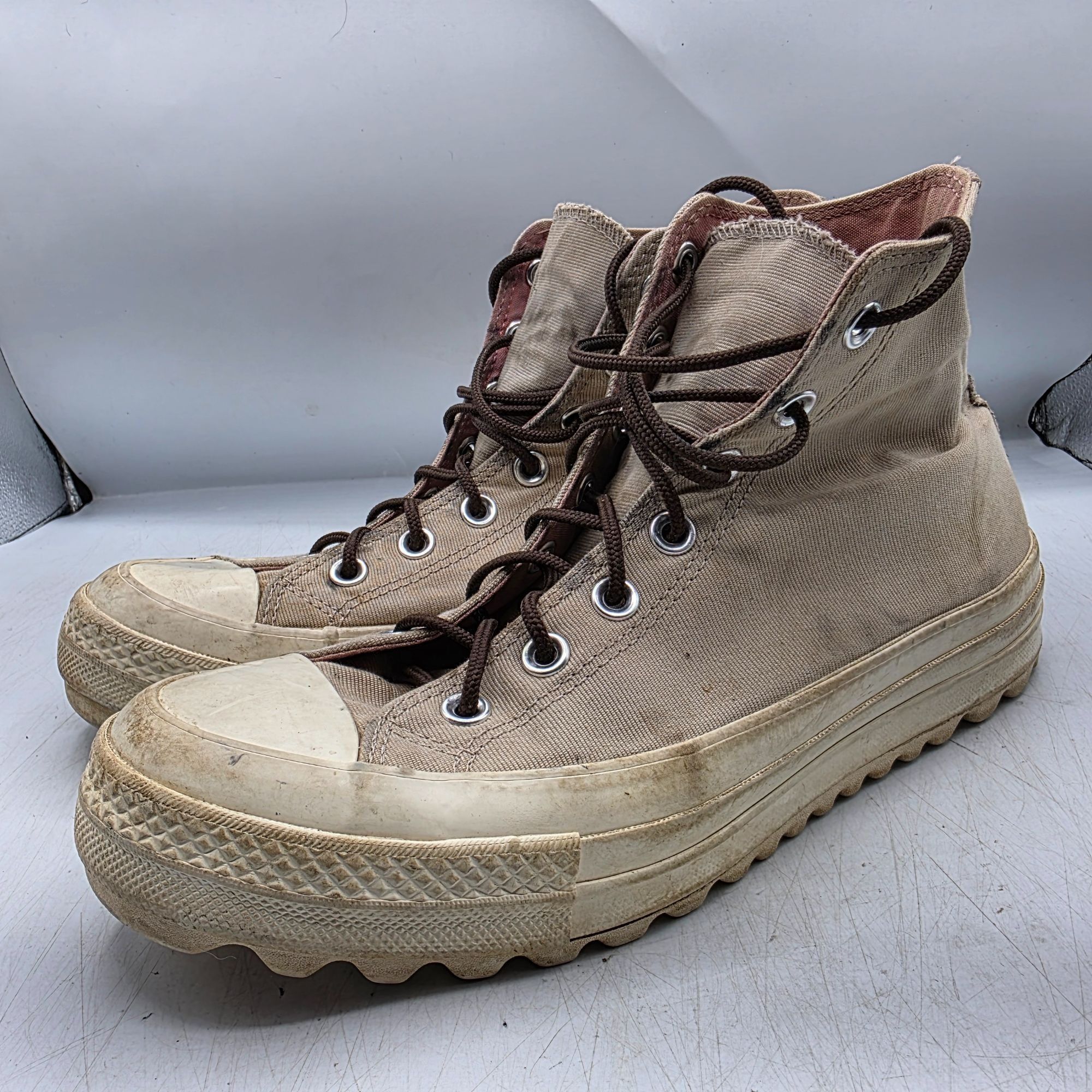 Converse Converse Chuck Taylor Lift Ripple Boot High Top Womens 9 Tan Size US 9 / IT 39 - 4 Thumbnail