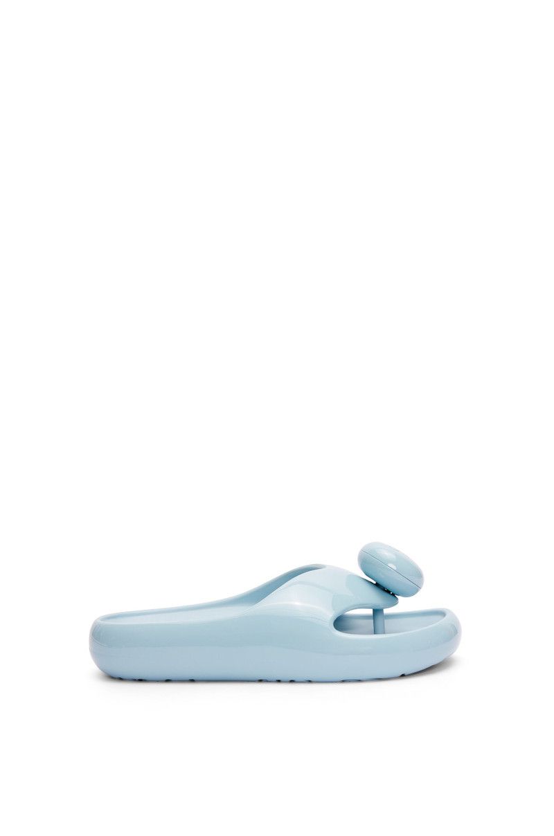 Loewe o1in1g0426 Pebble Thong Slides in Light Blue Size US 9 / IT 39 - 1 Thumbnail