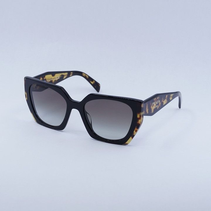 Prada Prada PR15WS 3890A7 Sunglasses Black/Medium Tortoise Square Size ONE SIZE - 1 Thumbnail
