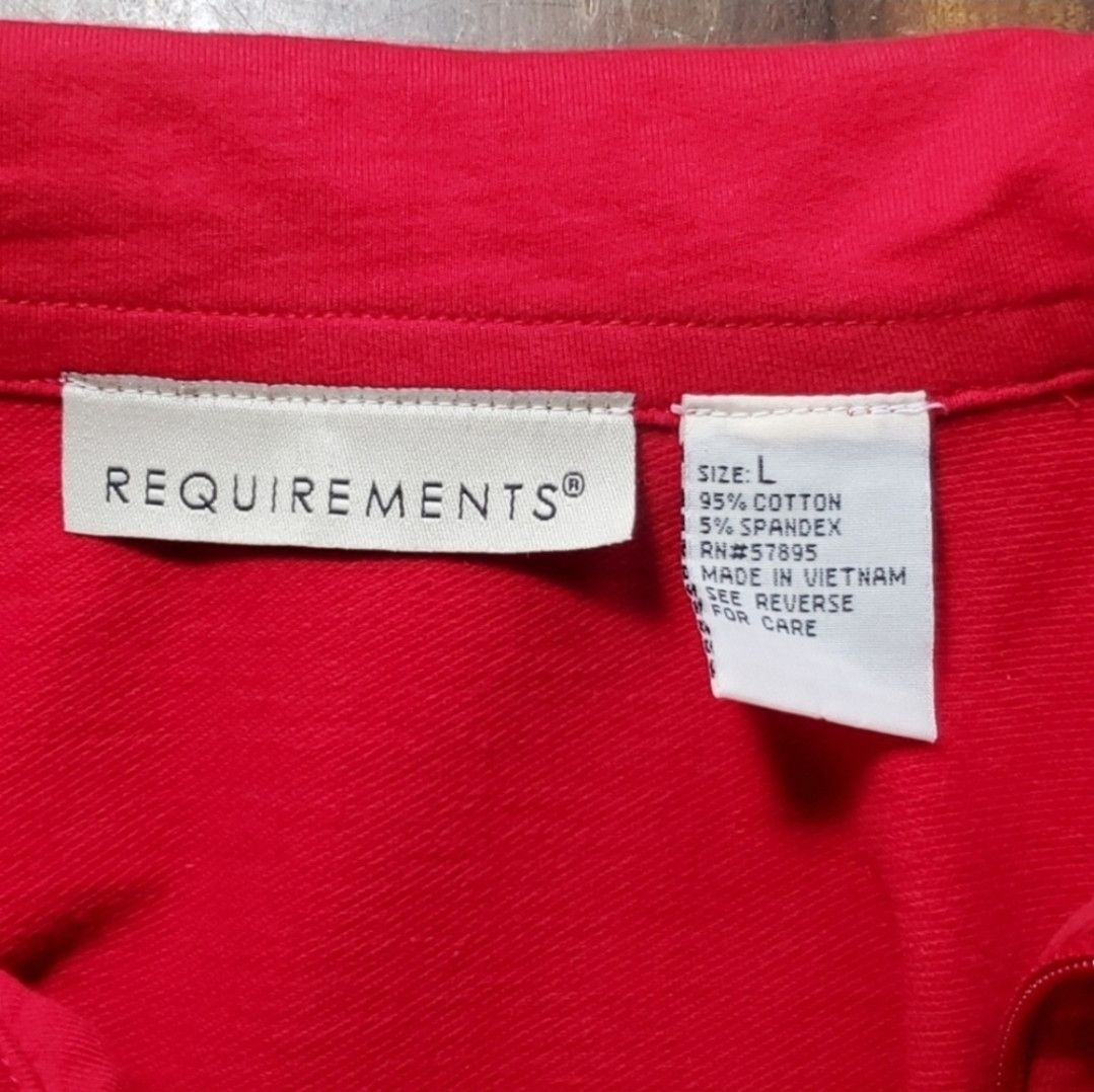 Other Requirements Size L Jacket Vintage Y2K 90s Red Full Zip Size L / US 10 / IT 46 - 10 Thumbnail