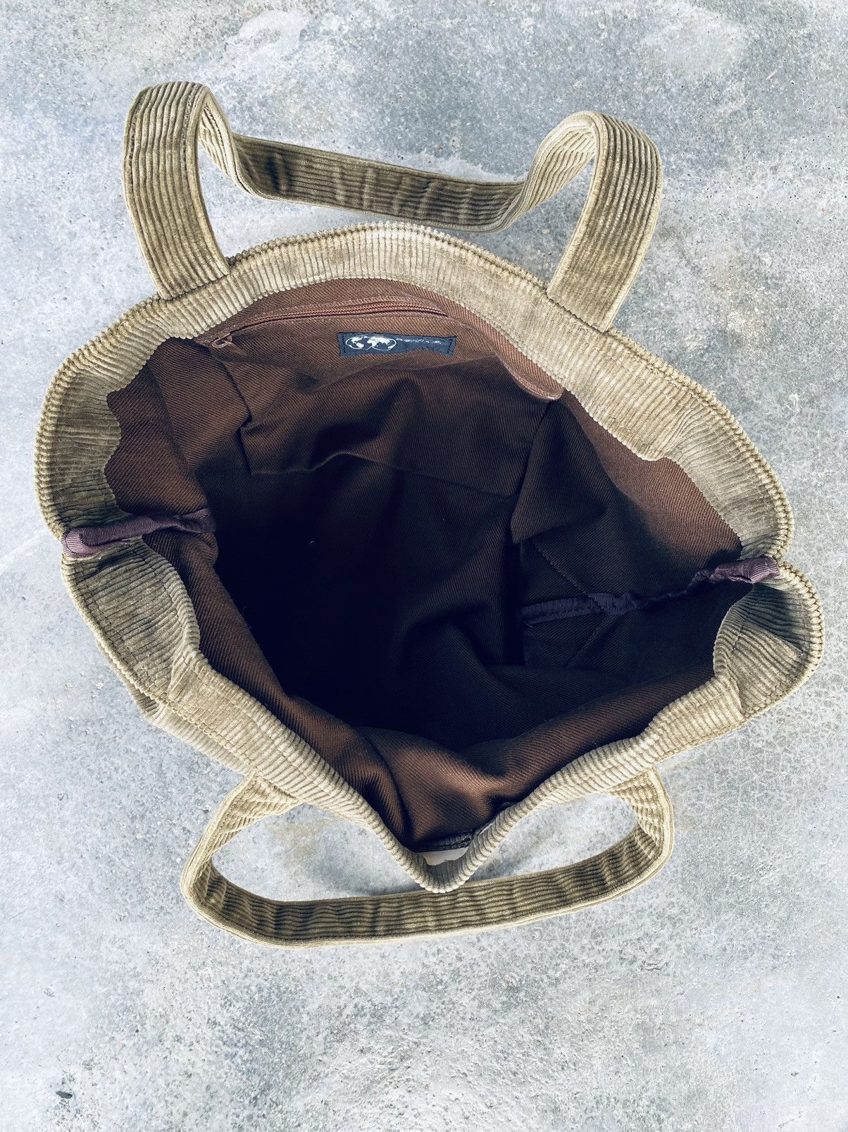 agnes b. Vintage Agnes B Corduroy Tote Bag Size ONE SIZE - 3 Thumbnail