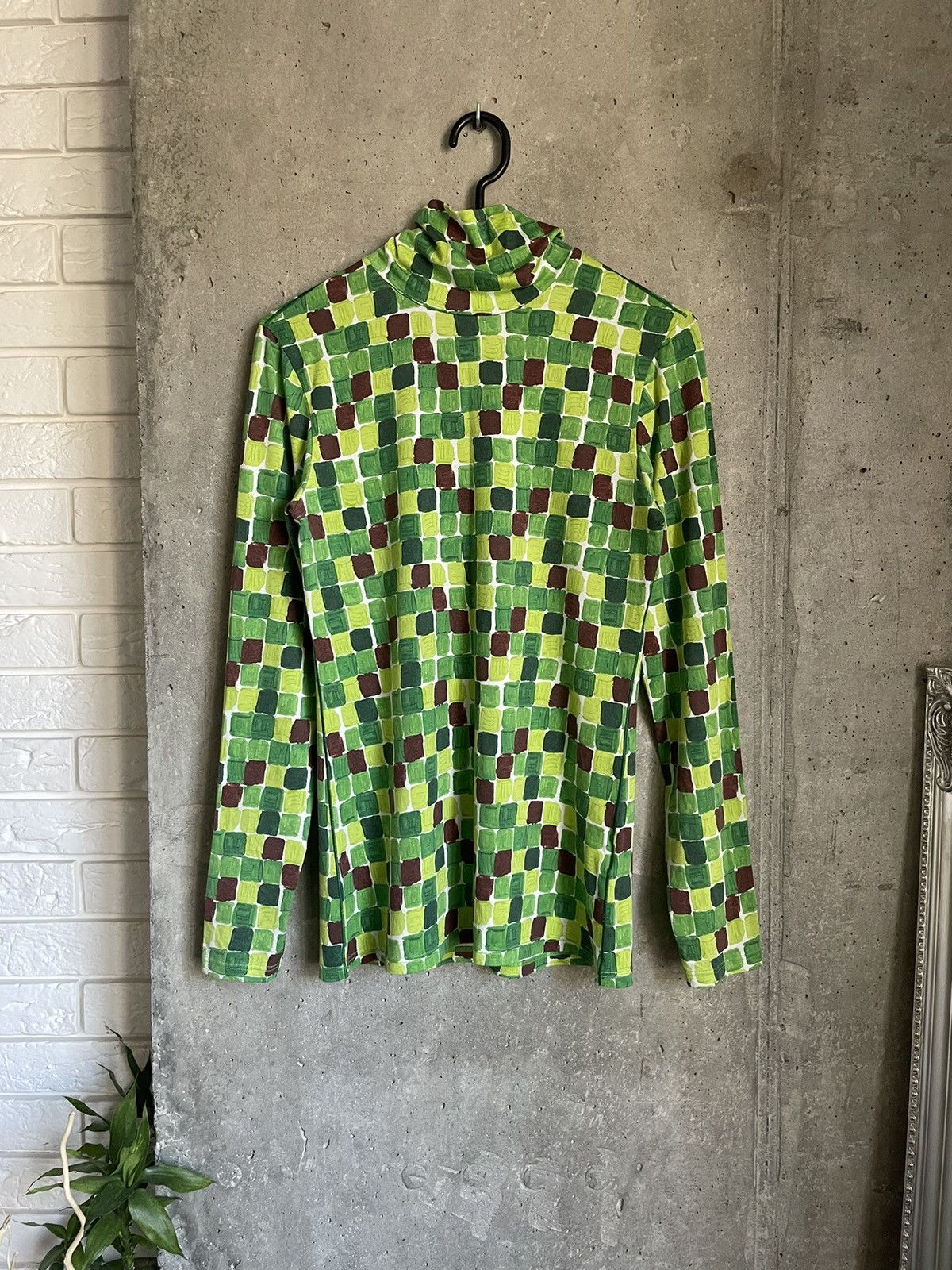 Marni × Uniqlo Rare Marni X Uniqlo Abstraction Heattech Turtleneck Y2k Size US M / EU 48-50 / 2 - 2 Thumbnail