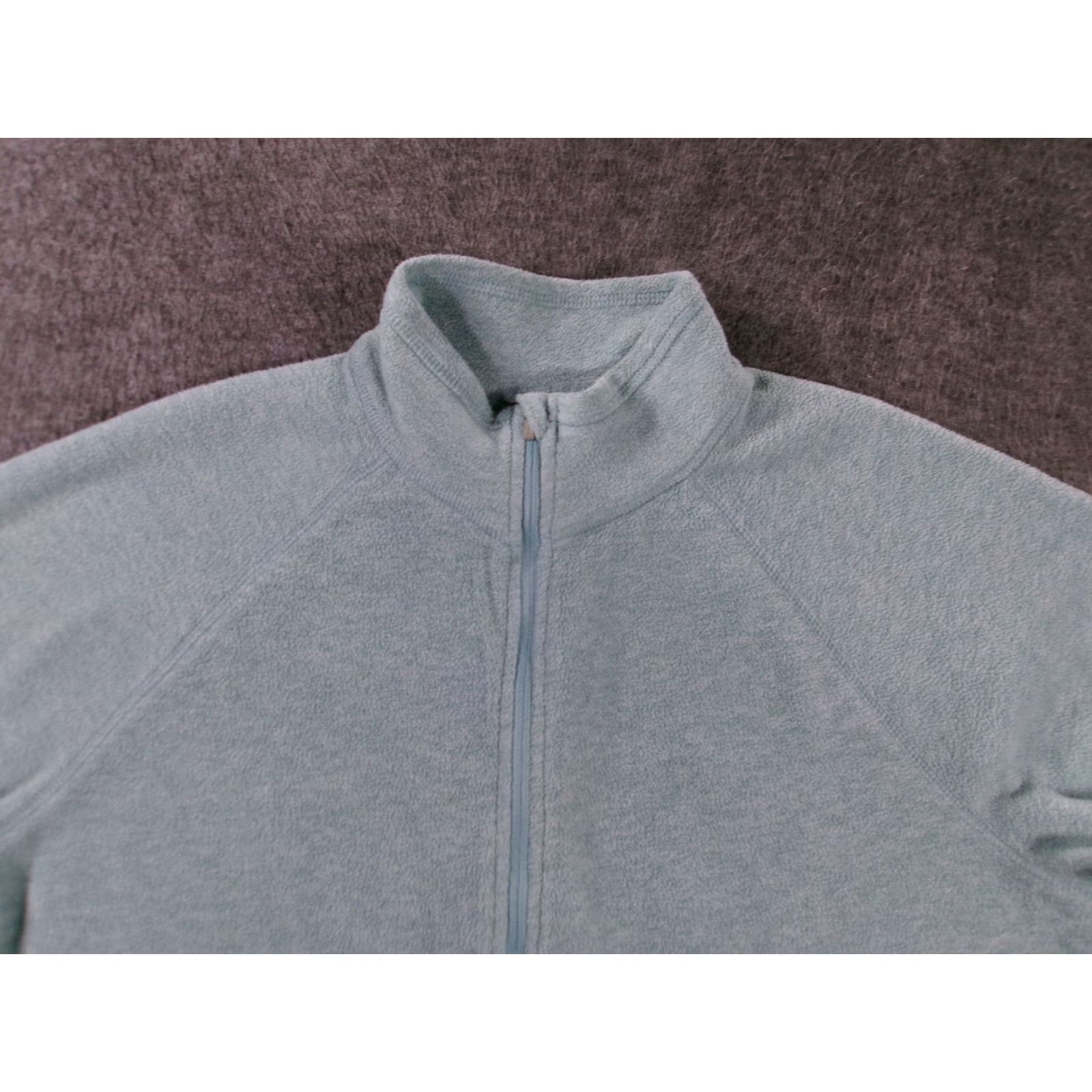 Eddie Bauer Eddie Bauer Fleece Pullover Womens L Quarter Zip Mock Neck Cozy Seafoam Green Raglan Sleeves Pullover Sweater Size L / US 10 / IT 46 - 2 Thumbnail