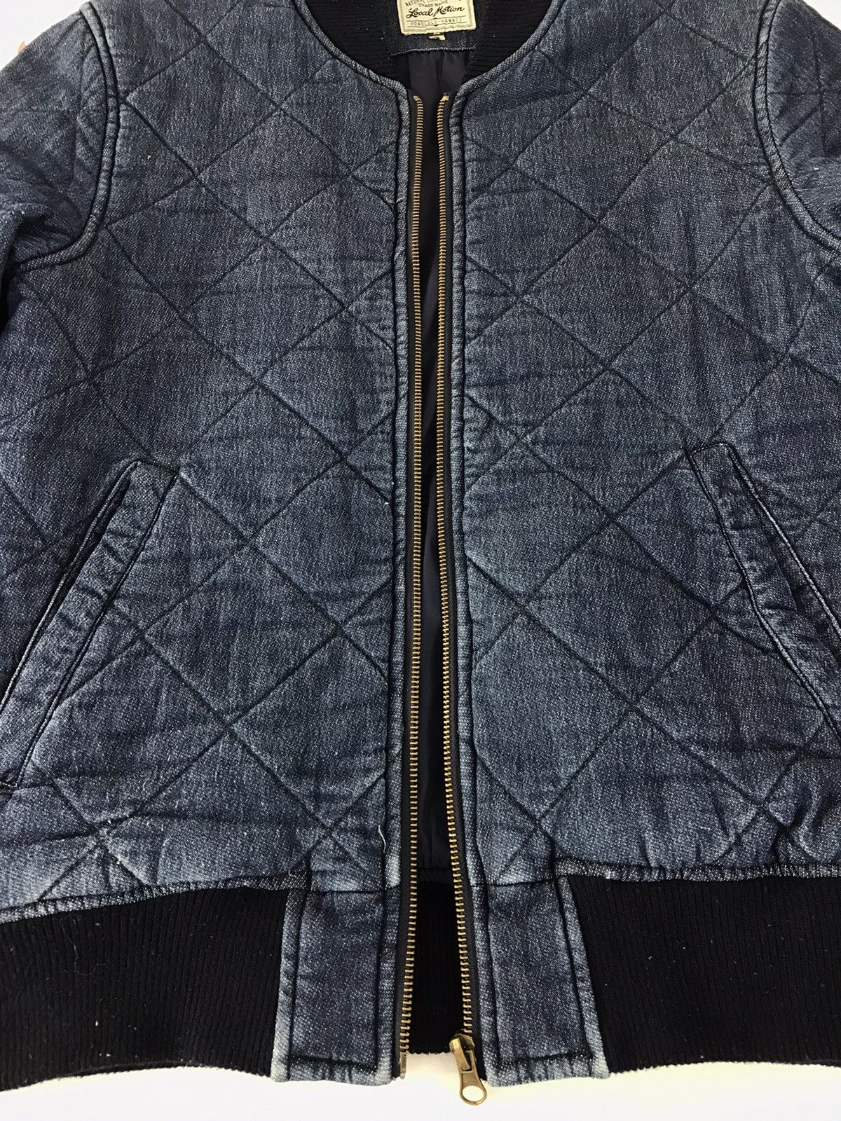 Japanese Brand × Vintage Vintage Local Motion Bomber Jacket Jeans Zipper Style Size US M / EU 48-50 / 2 - 7 Thumbnail