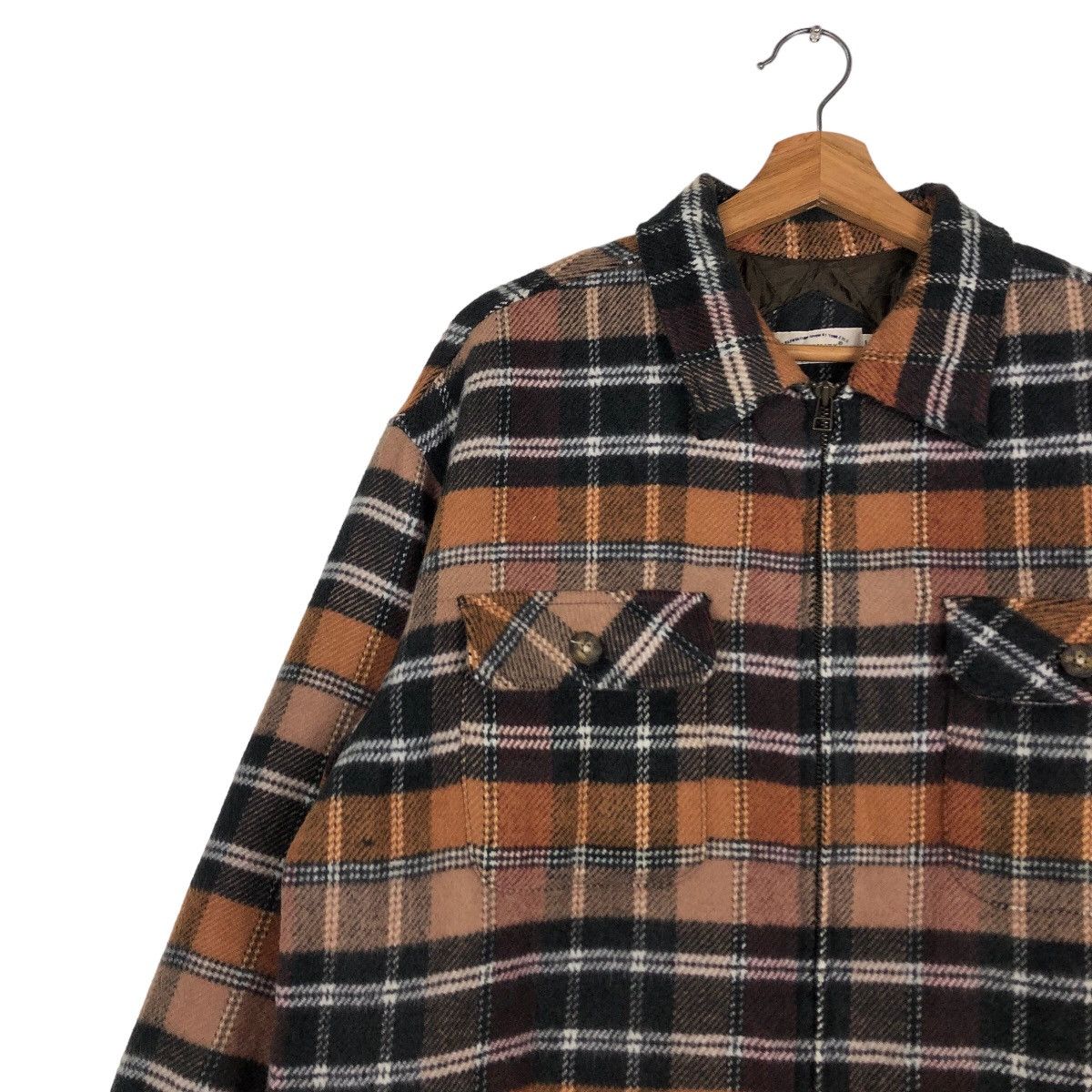 Japanese Brand Tartan Design Flannel Wool Jacket Possibility Issey Miyake Size US M / EU 48-50 / 2 - 7 Thumbnail