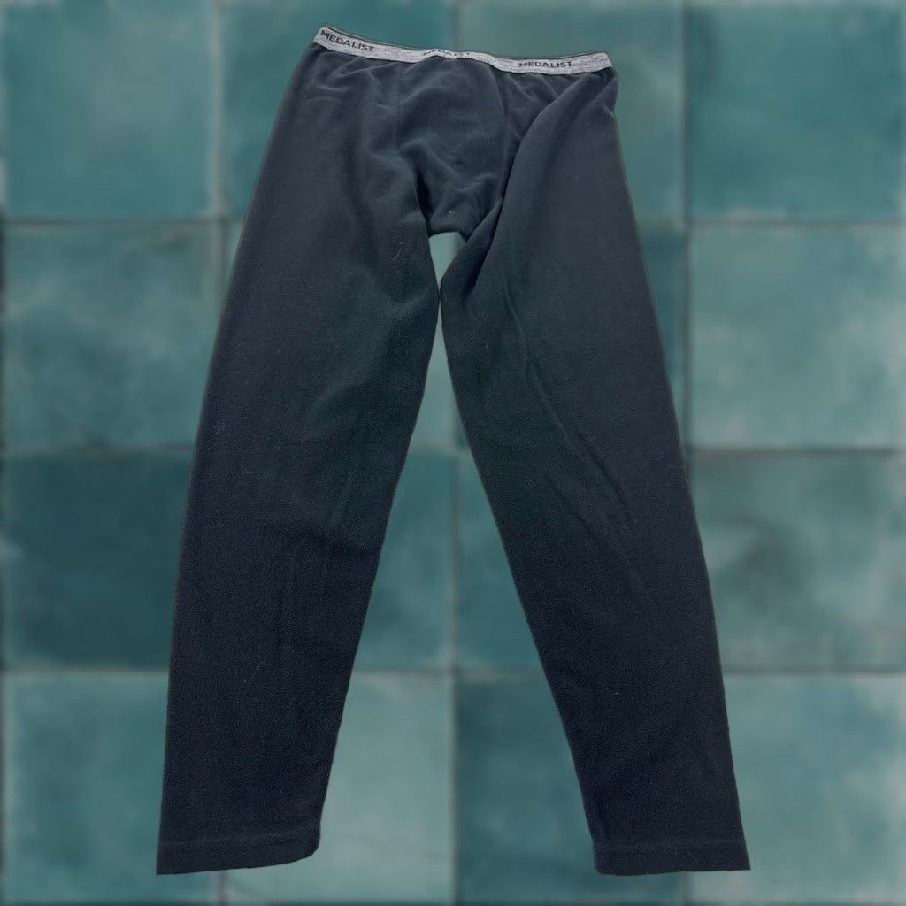 Vintage Medalist Pants Men’s XL Extra Large Black Fleece Base Layer Athletic Size US 36 / EU 52 - 1 Thumbnail
