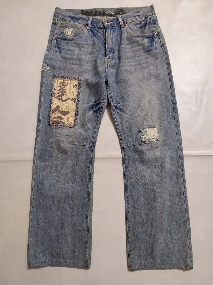 Japanese Brand Big Train Japan Patchwork Denim Size US 31 - 1 Thumbnail