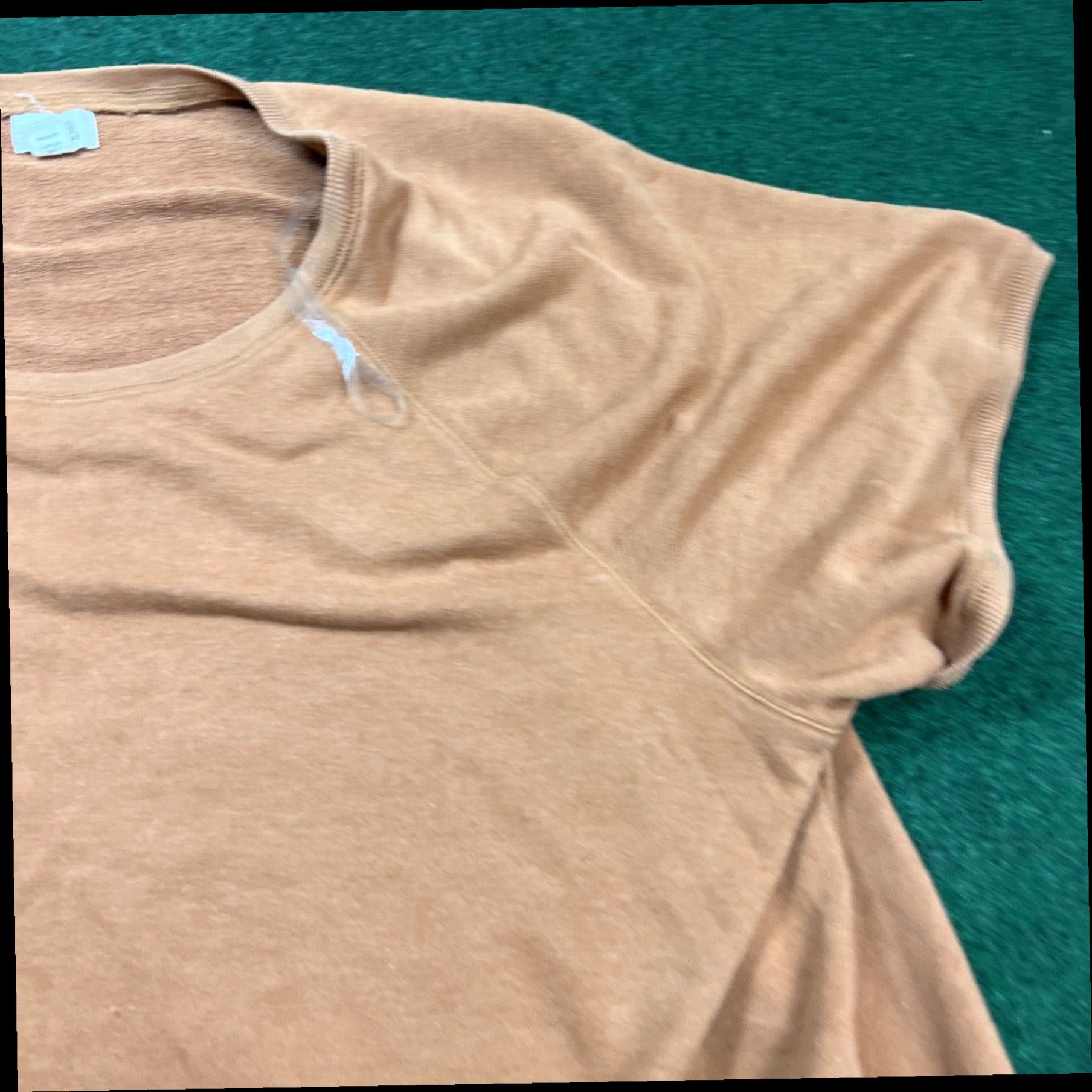 Vintage A new approach Orange scoop neck short sleeve stretch top 3X Size 3XL / US 20-22 - 2 Thumbnail