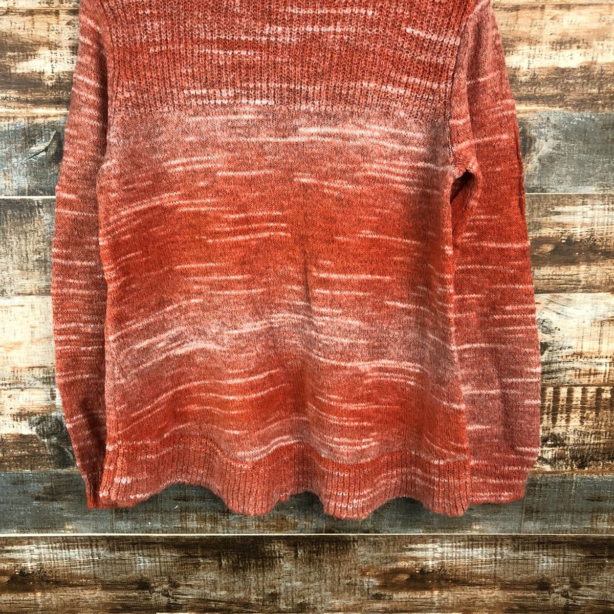 Japanese Brand DL Jeume Maman Orange Knitwear #C437 Size US M / EU 48-50 / 2 - 3 Thumbnail