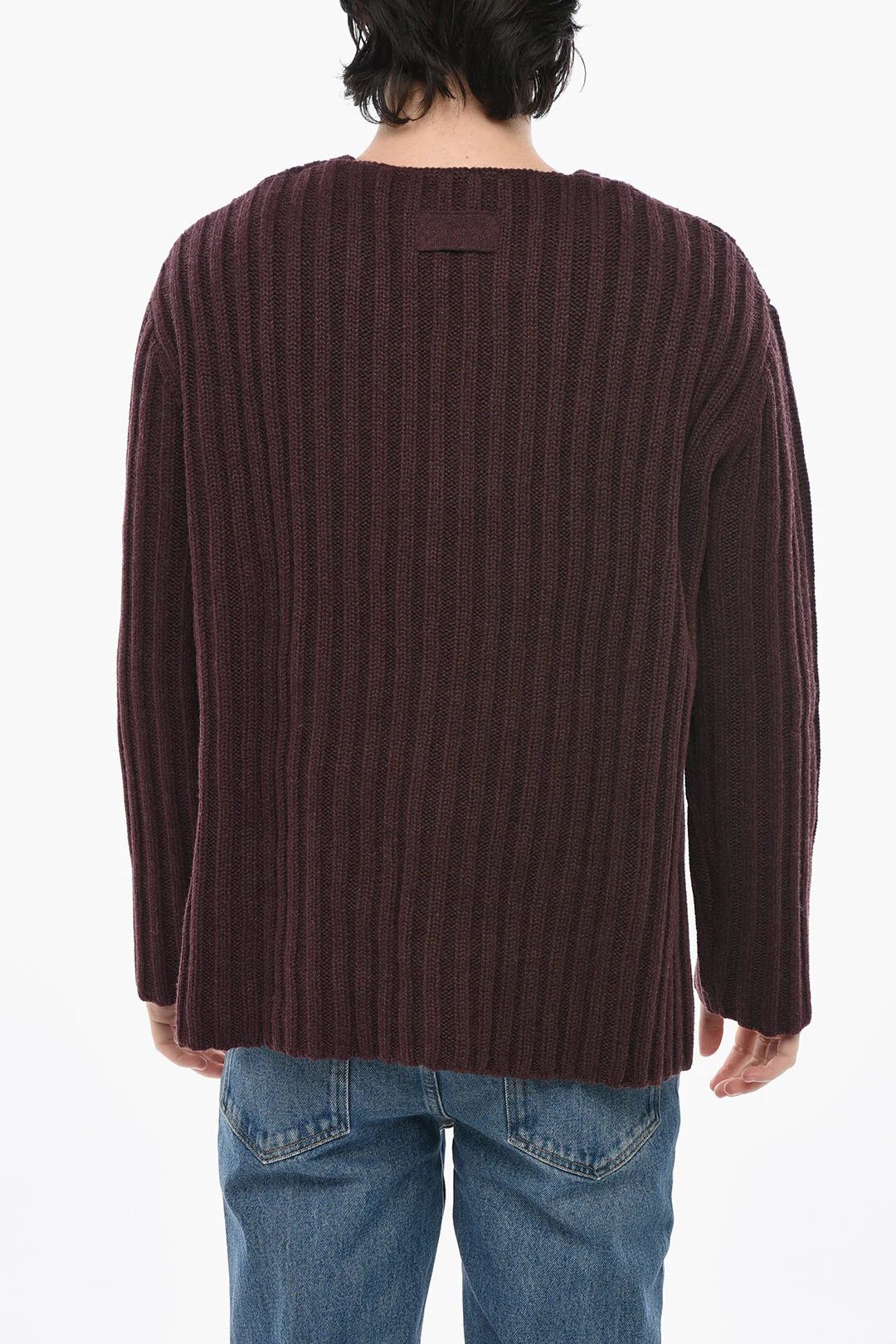 Givenchy og1mm0326 Ribbed Cashmere Cardigan in Burdundy Size US M / EU 48-50 / 2 - 2 Thumbnail