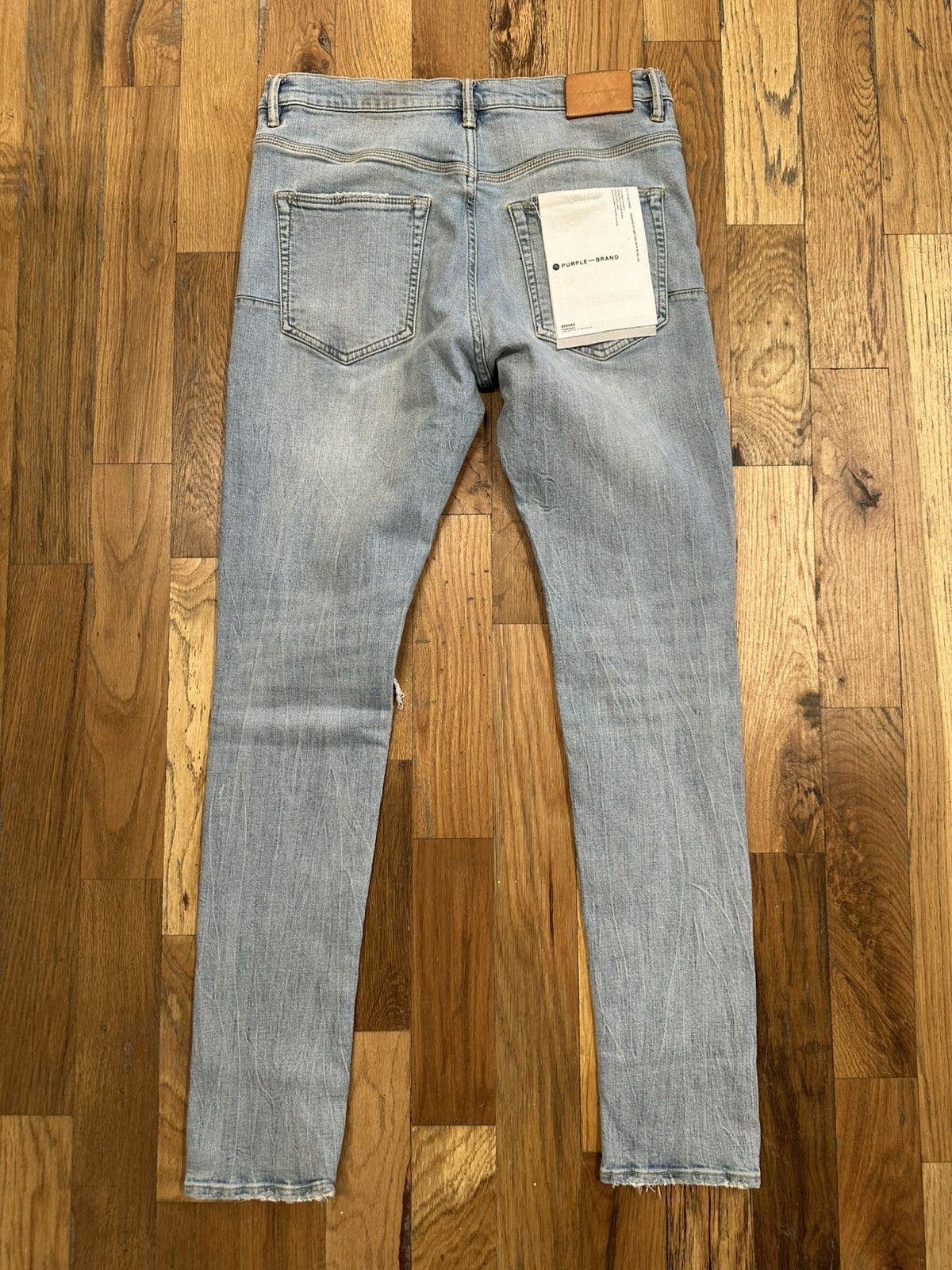 Purple Brand Purple Brand Knee Hole Blue Denim Jeans Size 34 Size US 34 / EU 50 - 2 Thumbnail
