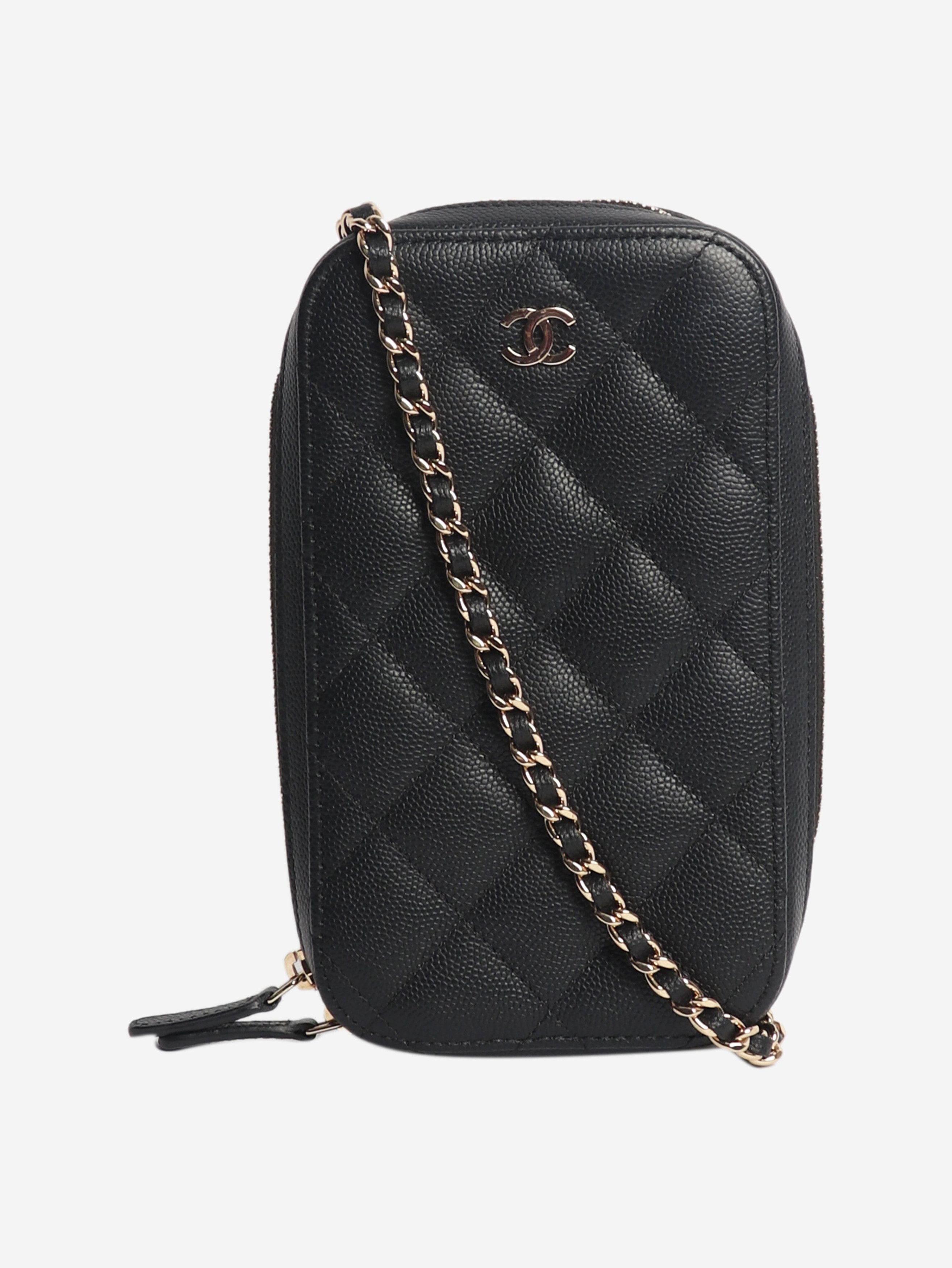 Chanel Black 2019 quilted phone holder Size ONE SIZE - 1 Thumbnail