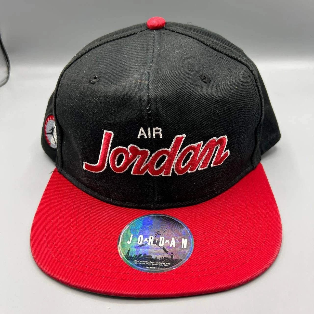 Jordan Brand Air Jordan Hat Men Black Red Embroidered Snap Back Cap Size ONE SIZE - 1 Thumbnail