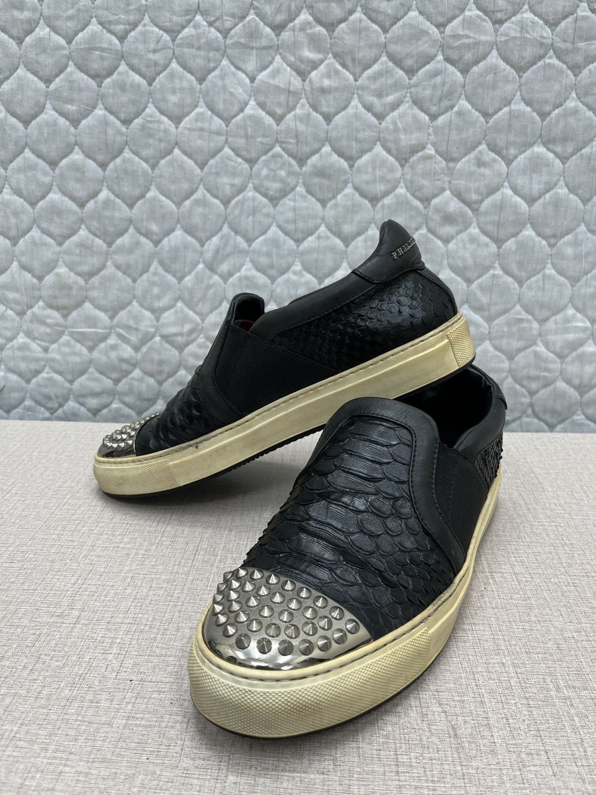 Philipp Plein 🔥🔥🔥STEALS PHILIPP PLEIN STUDDED SLIP ON SHOE Size US 8.5 / EU 41-42 - 4 Thumbnail