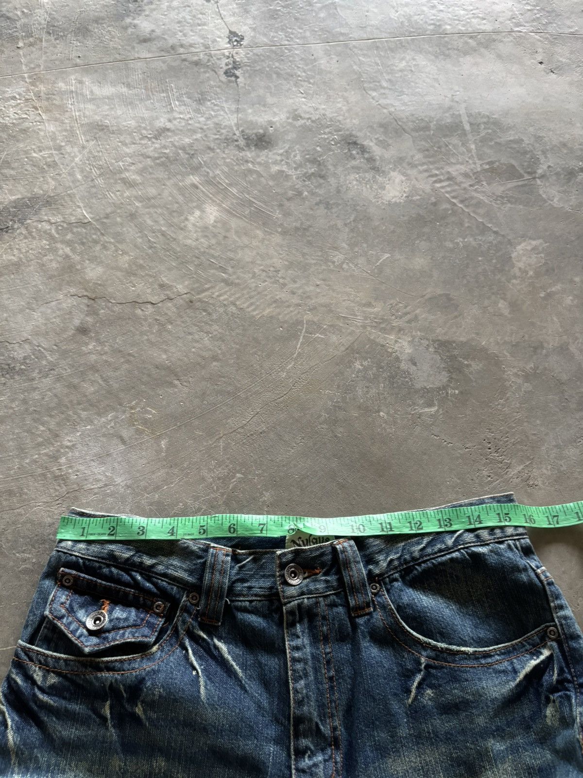 Tornado Mart NYLAUS flare distressed rusty mud wash mudmax style japanese Size US 31 - 18 Thumbnail