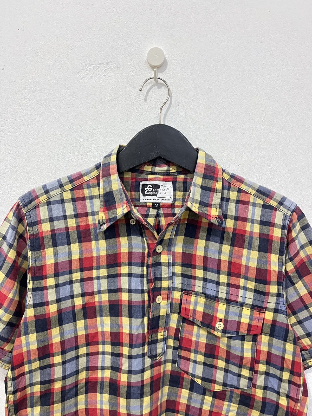 Engineered Garments Engineered Garments Nephentes Plaid Half button up shirt Size US S / EU 44-46 / 1 - 2 Thumbnail