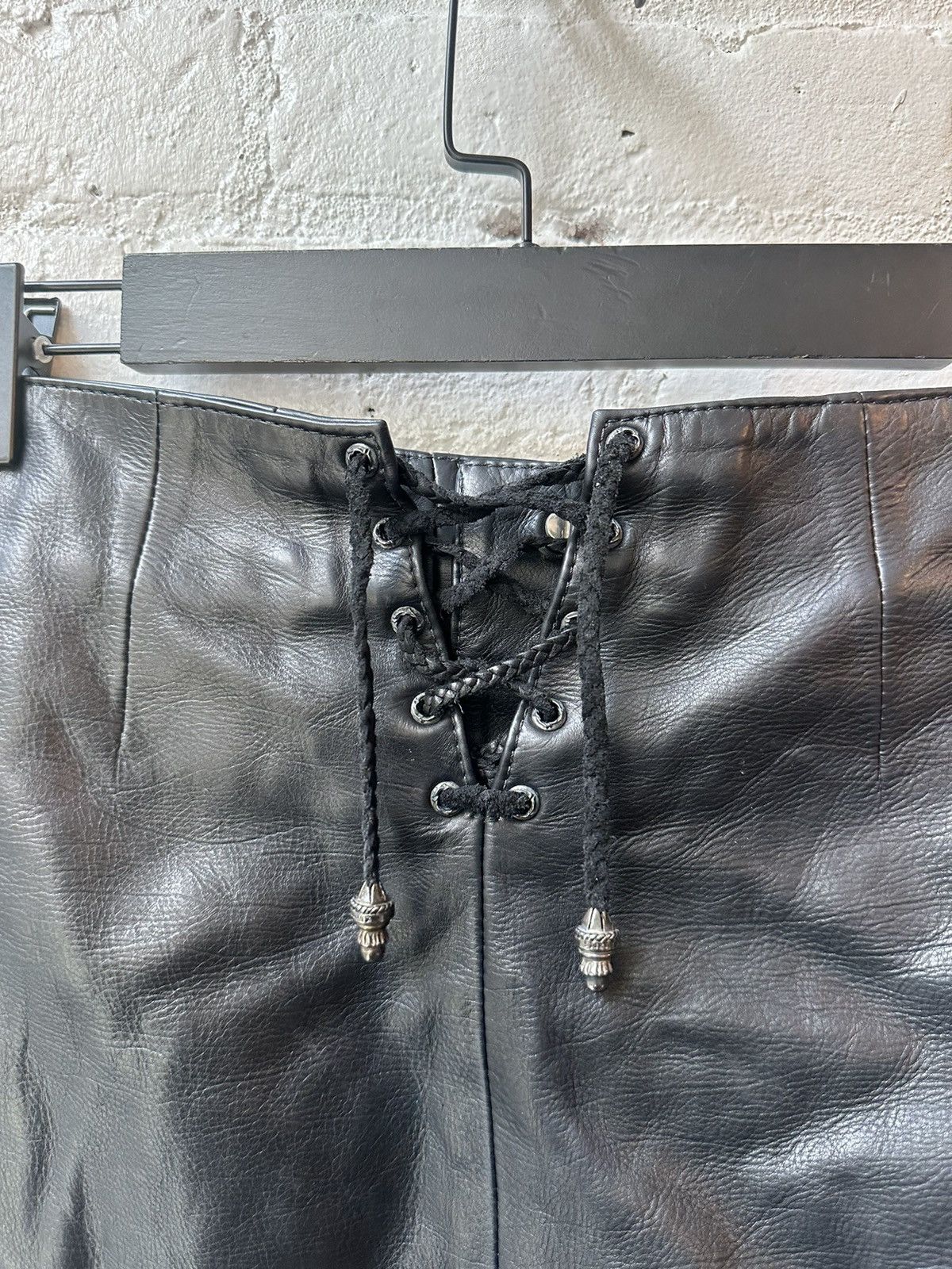 Chrome Hearts Chrome Hearts Leather Heart Skirt Fits S,M,L Size 28" / US 6 / IT 42 - 5 Thumbnail