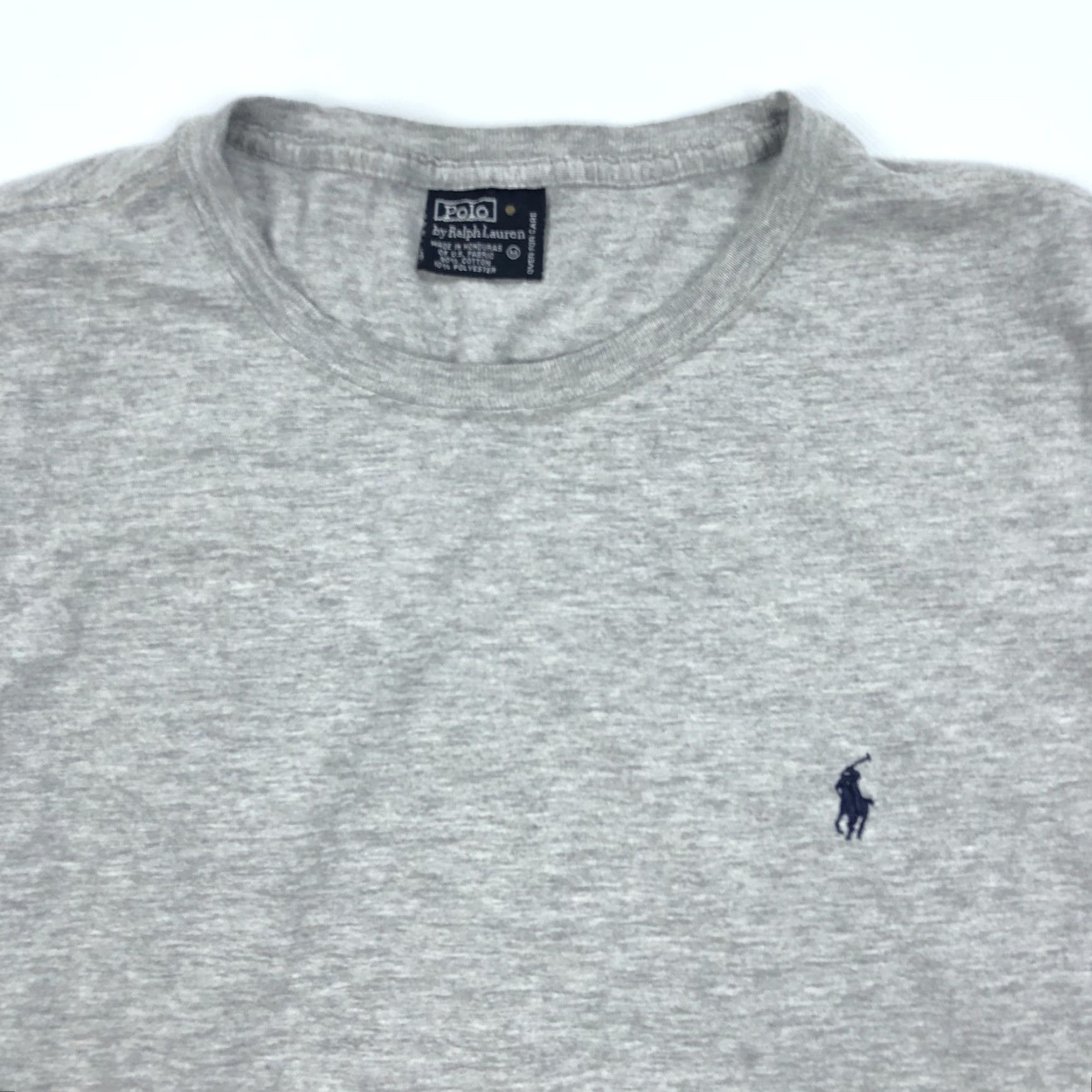 Polo Ralph Lauren VINTAGE Polo Ralph Lauren Men's XL Gray Short Sleeve Crew Neck T-Shirt Size US XL / EU 56 / 4 - 2 Thumbnail