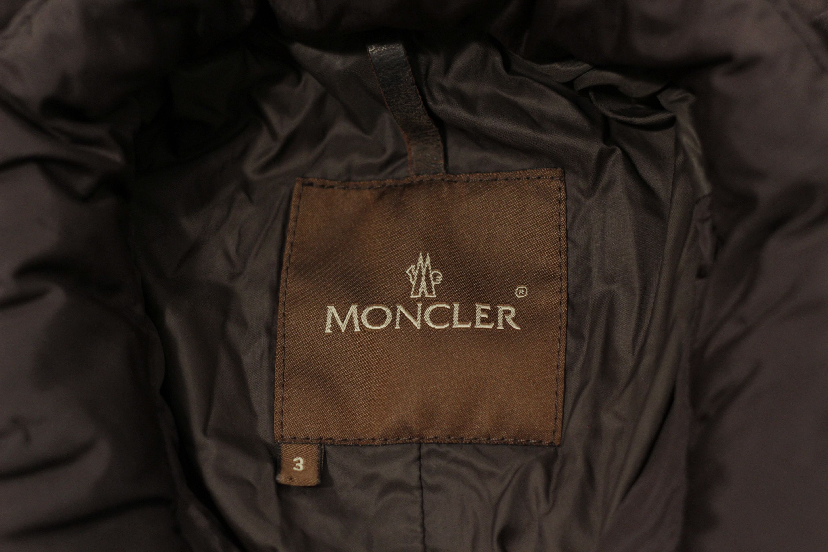 Moncler Vintage Moncler Size 3 Dark Brown Long Down Coat 90s Size M / US 6-8 / IT 42-44 - 4 Thumbnail
