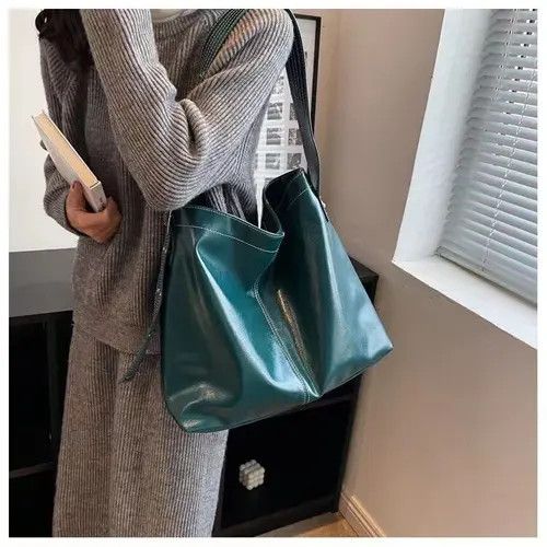Japanese Brand × Leather Blue pu leather shoulder bag Size ONE SIZE - 3 Thumbnail