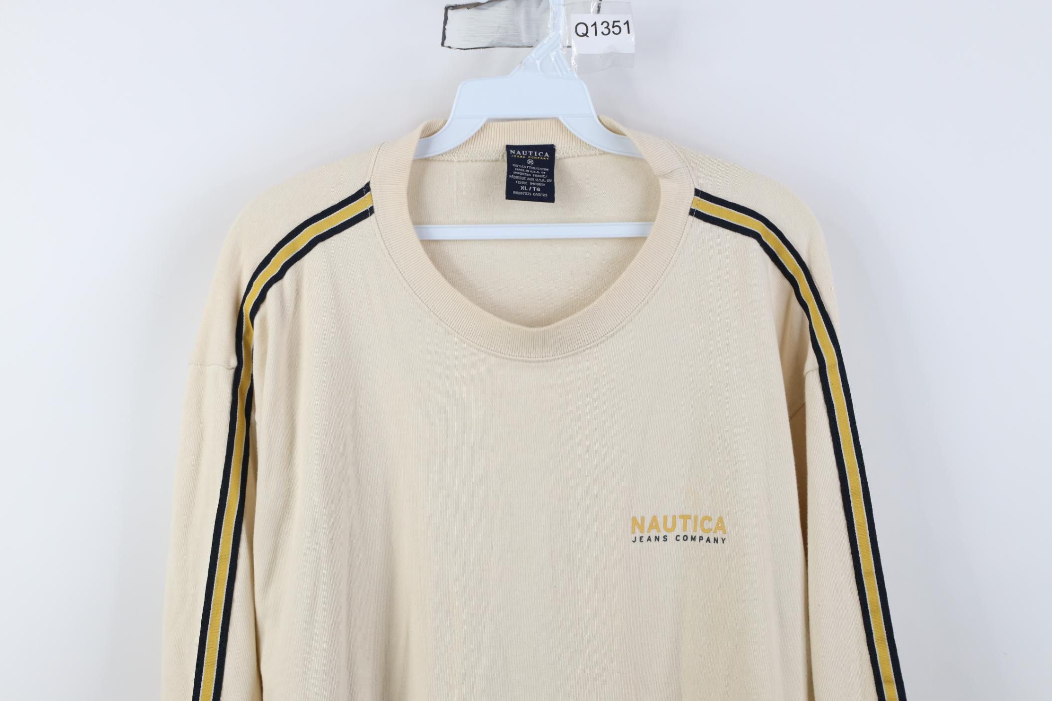 Nautica Vintage 90s Nautica Heavyweight Ribbed Long Sleeve T-Shirt Size US XL / EU 56 / 4 - 2 Thumbnail