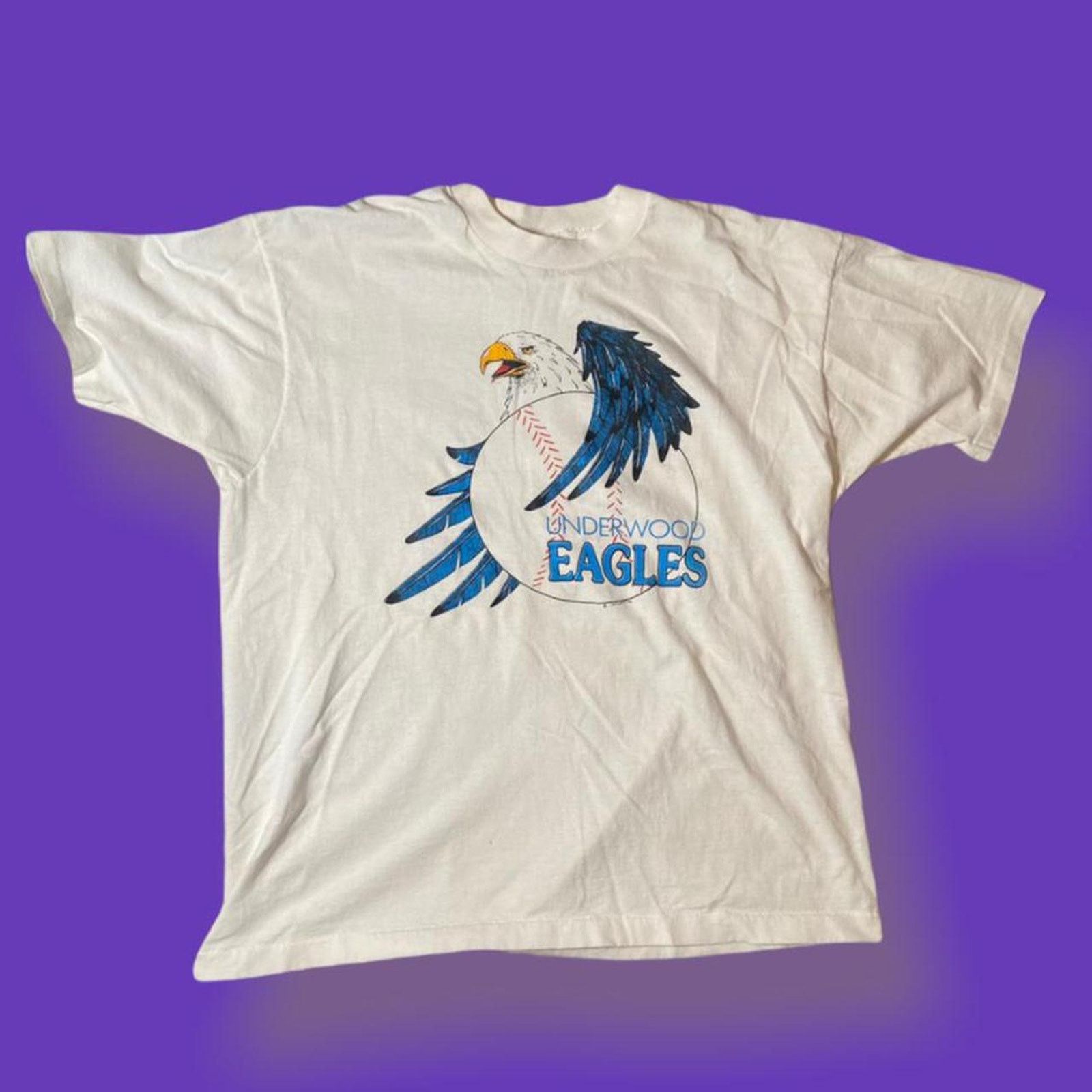 02DERIV. Vintage 90s eagle tee shirt Size US XL / EU 56 / 4 - 1 Thumbnail