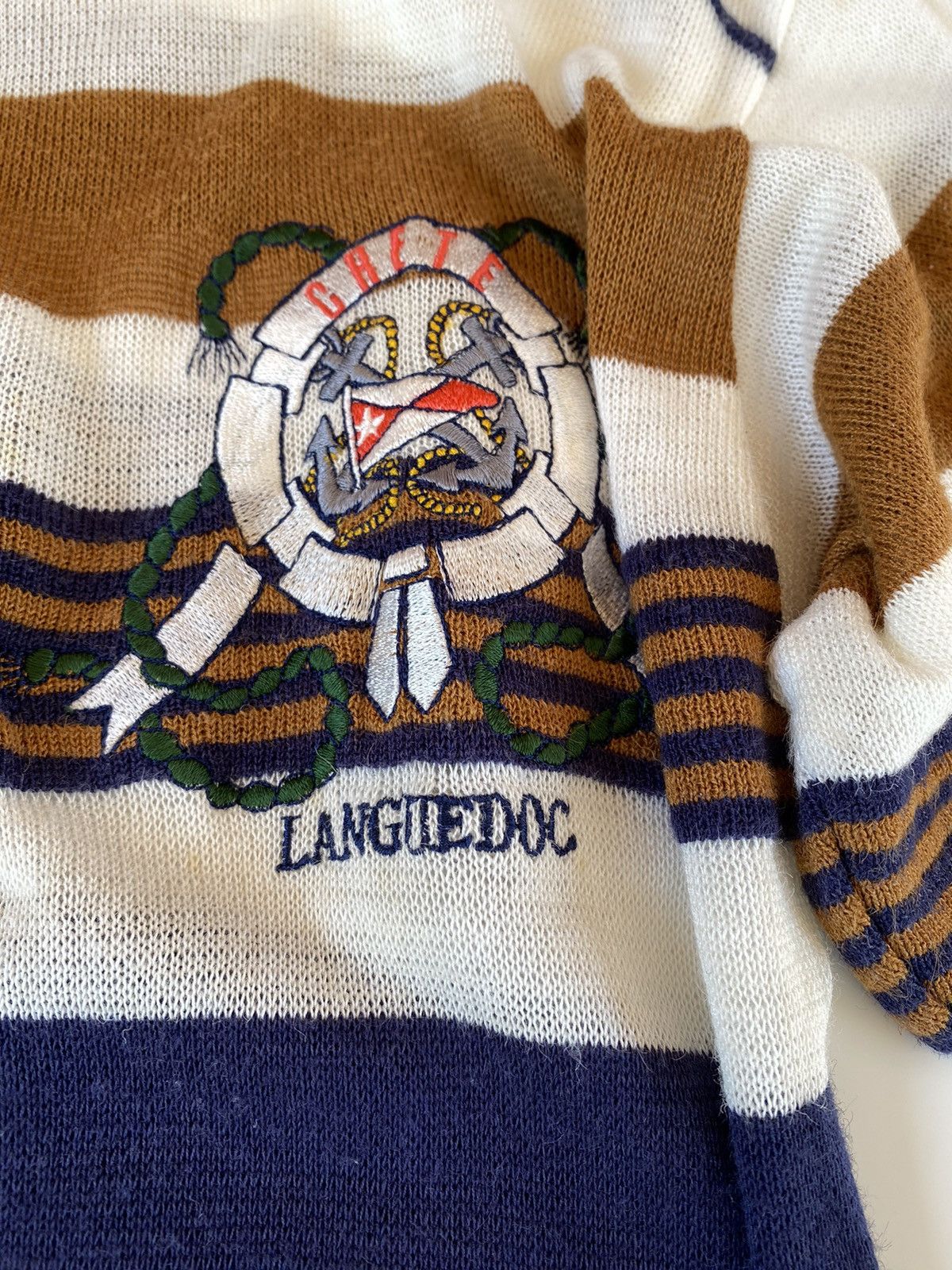 Japanese Brand Vintage Languedoc Knitwear Polo Shirt Size US M / EU 48-50 / 2 - 5 Thumbnail