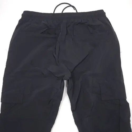 Japanese Brand × Vintage Slim Elastic Waist Black Joggers Size 28" / US 6 / IT 42 - 3 Thumbnail