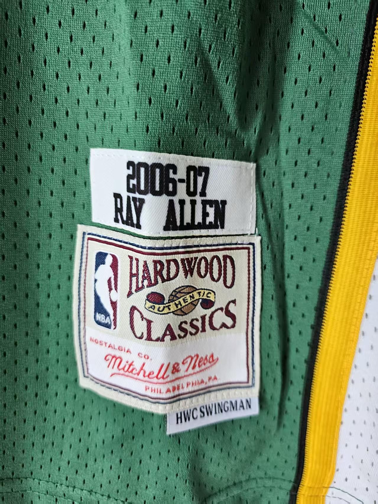 NBA Seattle SuperSonics 34 Ray Allen Jersey Green Size US XL / EU 56 / 4 - 4 Thumbnail