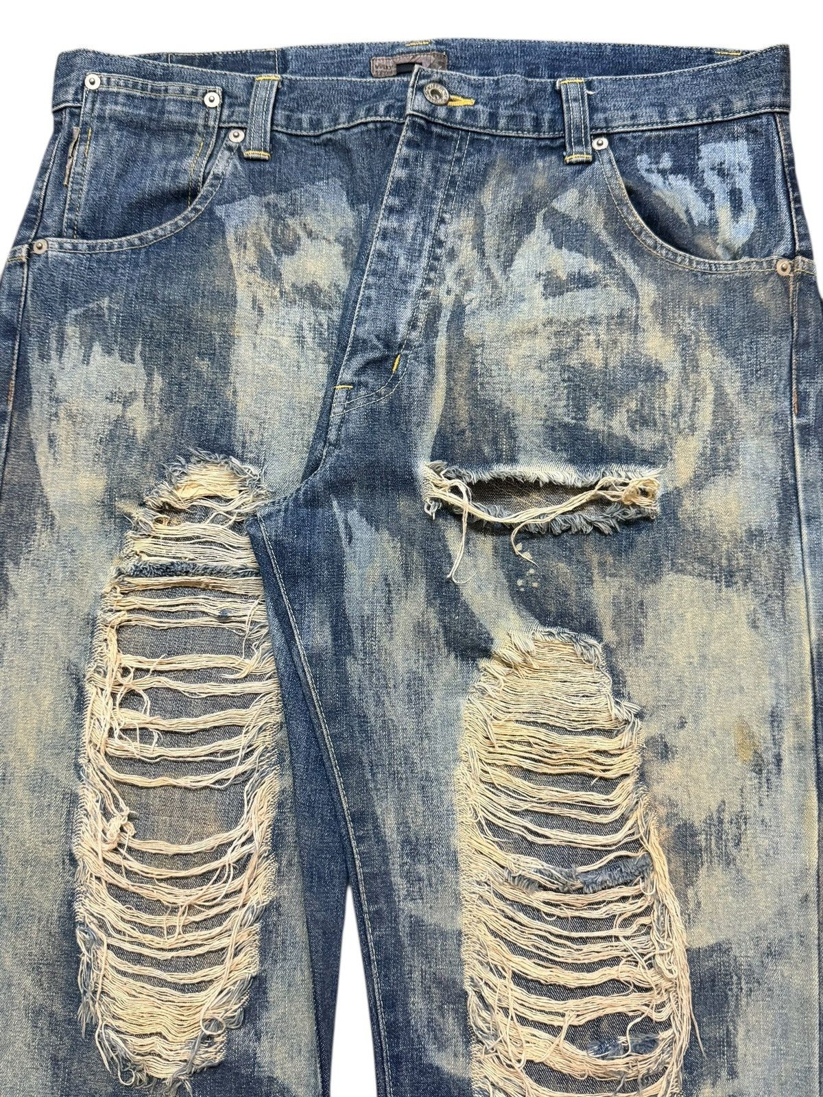 Kapital Vintage Japanese Blue Faded Wash Bleached Style Distressed Size US 36 / EU 52 - 4 Thumbnail
