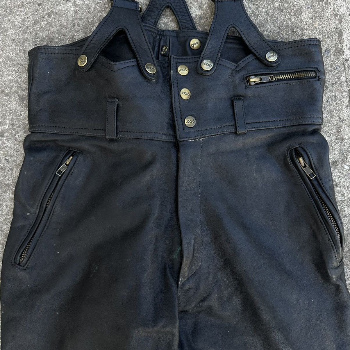 Vintage Vintage Moto Leather Pants Overalls Size 52 Polo Y2K 00s Size US 36 / EU 52 - 5 Thumbnail