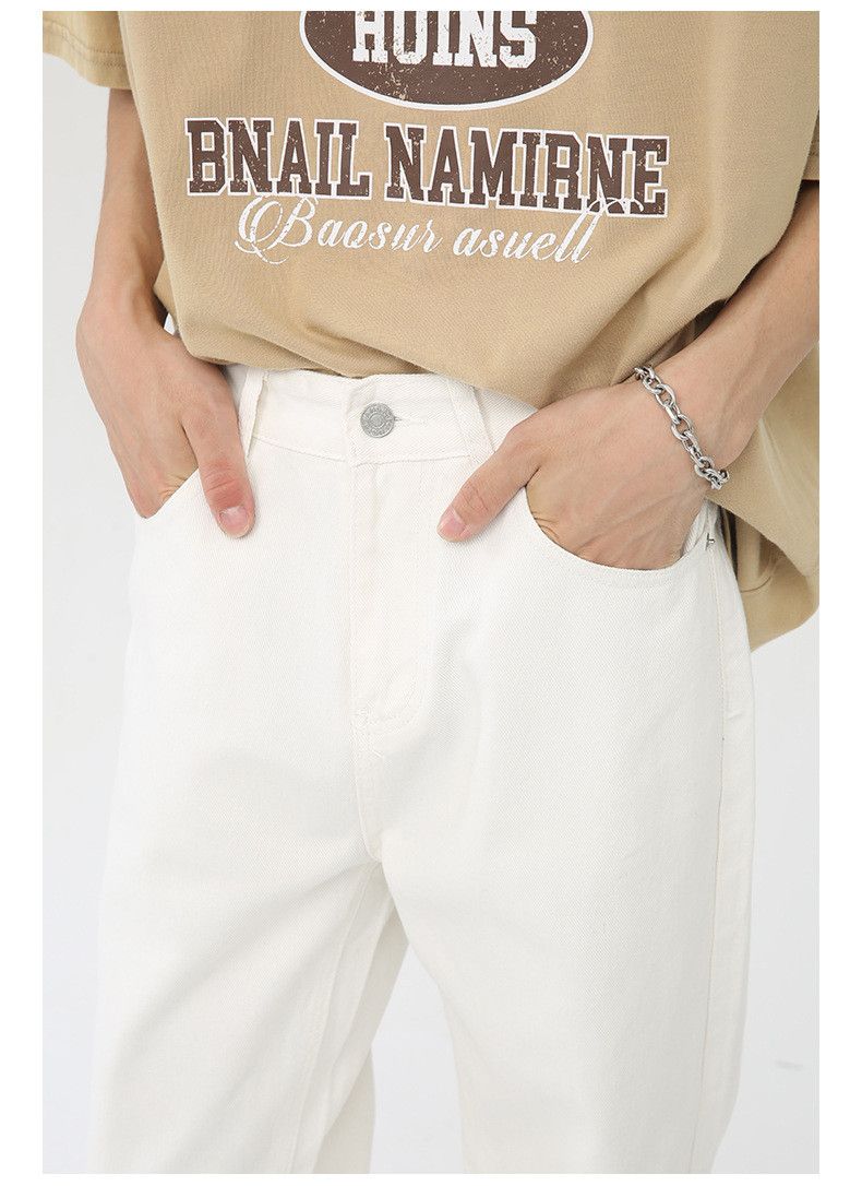 Japanese Brand × Jean White Japanese retro loose casual jeans Size US 32 / EU 48 - 5 Thumbnail
