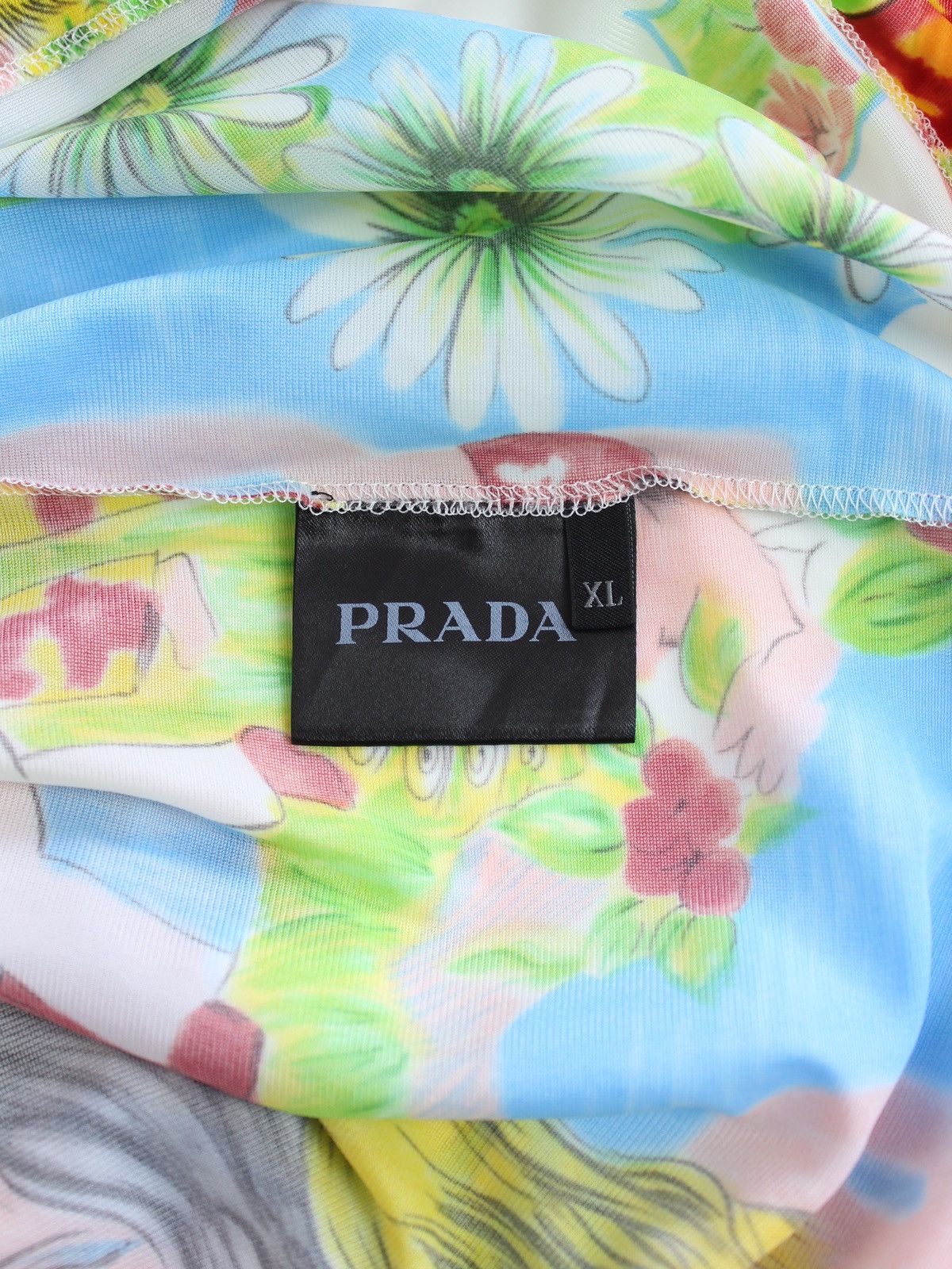 Prada Prada Ss’19 Flashback Print Turtleneck Jersey Top Longsleeve Size US XL / EU 56 / 4 - 11 Thumbnail