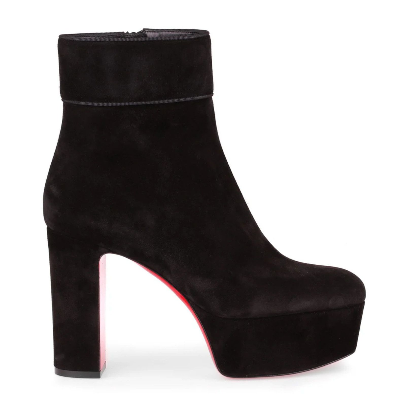 Christian Louboutin Christian Louboutin Protorlato 110 Black Suede Platform Size US 7 / IT 37 - 1 Thumbnail
