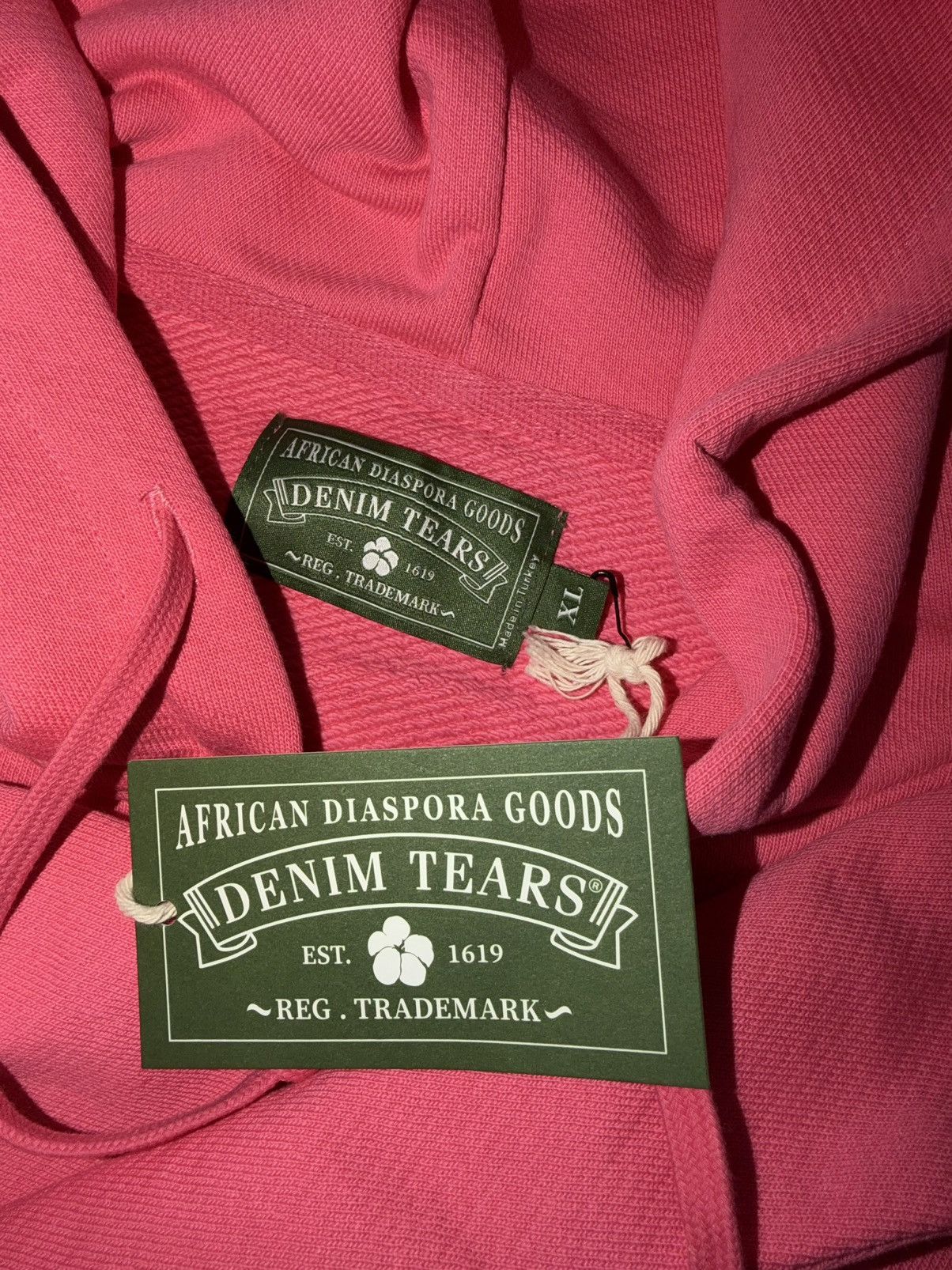 DENIM TEARS Denim Tears Denim University Zip Hoodie Pink XL Size US XL / EU 56 / 4 - 3 Thumbnail