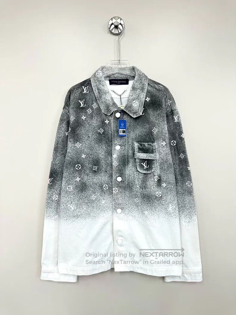 Louis Vuitton Louis Vuitton Grey and white starry sky gradient aged flow Size US XL / EU 56 / 4 - 1 Thumbnail