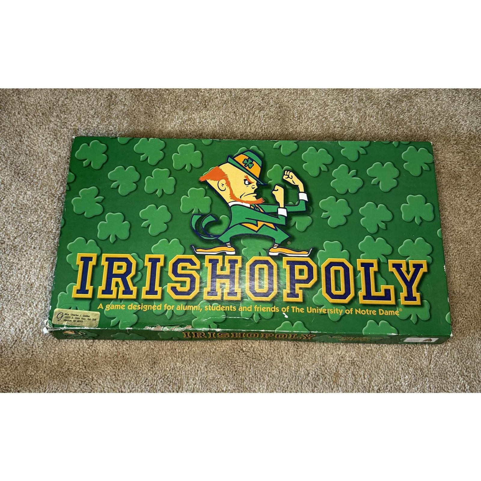 Other Late for the Sky Irishopoly University Notre Dame Board Game Size ONE SIZE - 1 Thumbnail