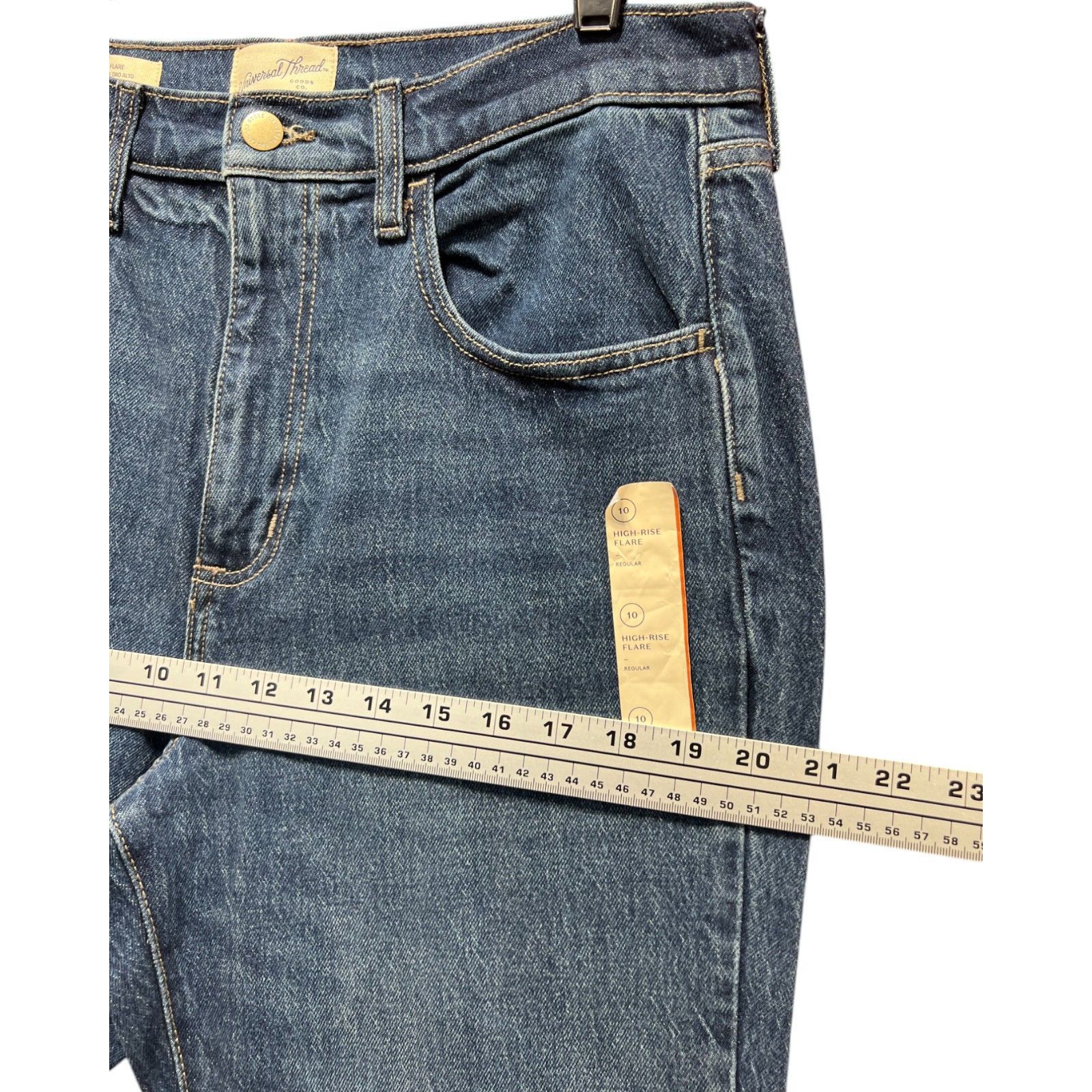 Other Universal Thread - Women's High Rise Flare Fitted Hip And Th Size 32" / US 10 / IT 46 - 4 Thumbnail