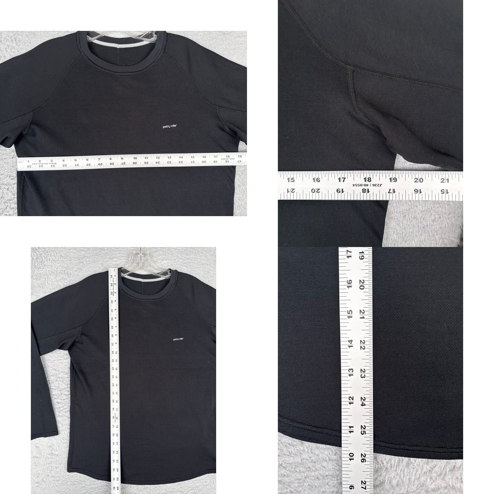 Patagonia Patagonia Shirt Men Medium Black Long Sleeve Crew Neck 100% Polyester M Black Logo All Seasons Regular Mens Size US M / EU 48-50 / 2 - 8 Thumbnail