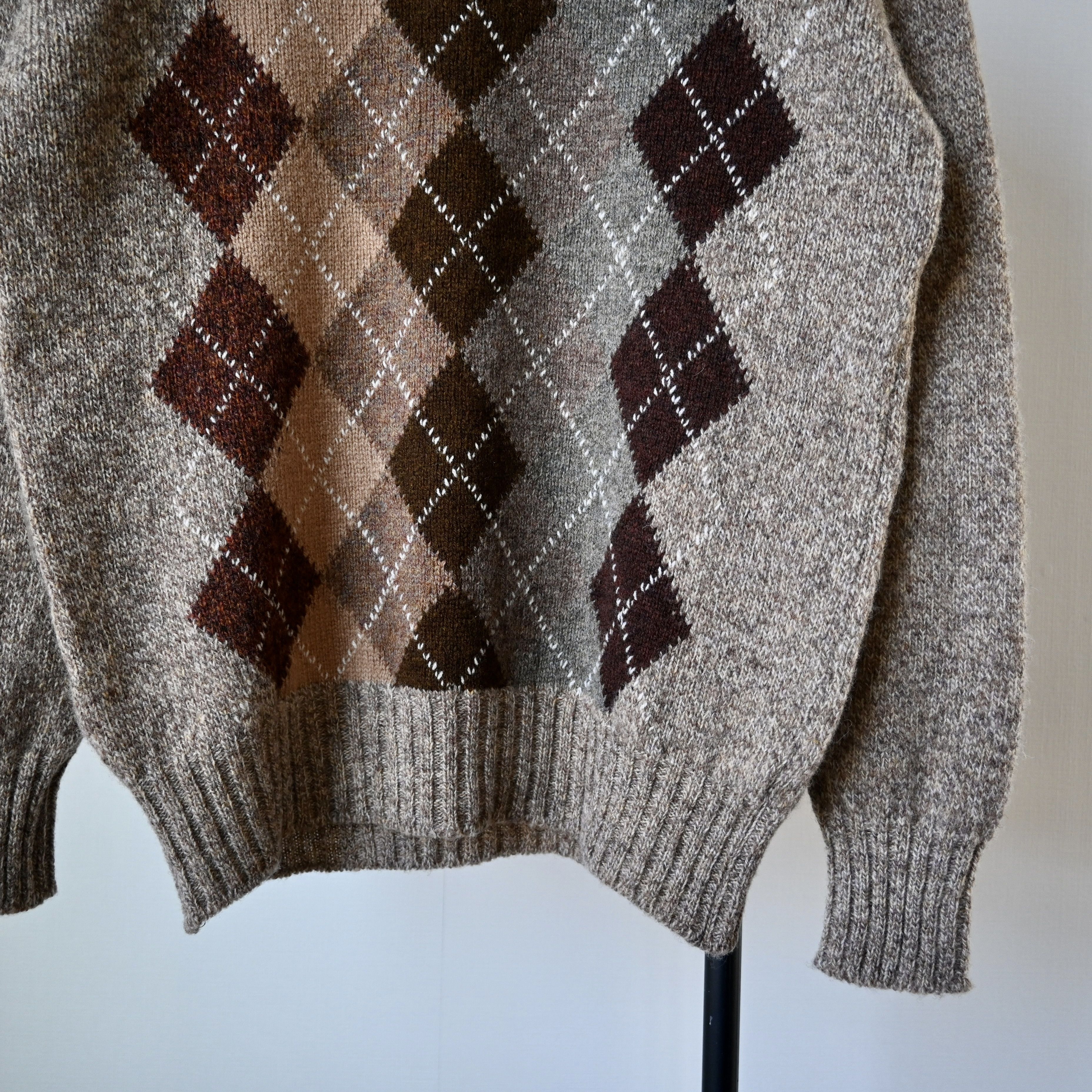 Other John Tulloch multi-argyle pure wool sweater made in Scotland Size US M / EU 48-50 / 2 - 6 Thumbnail