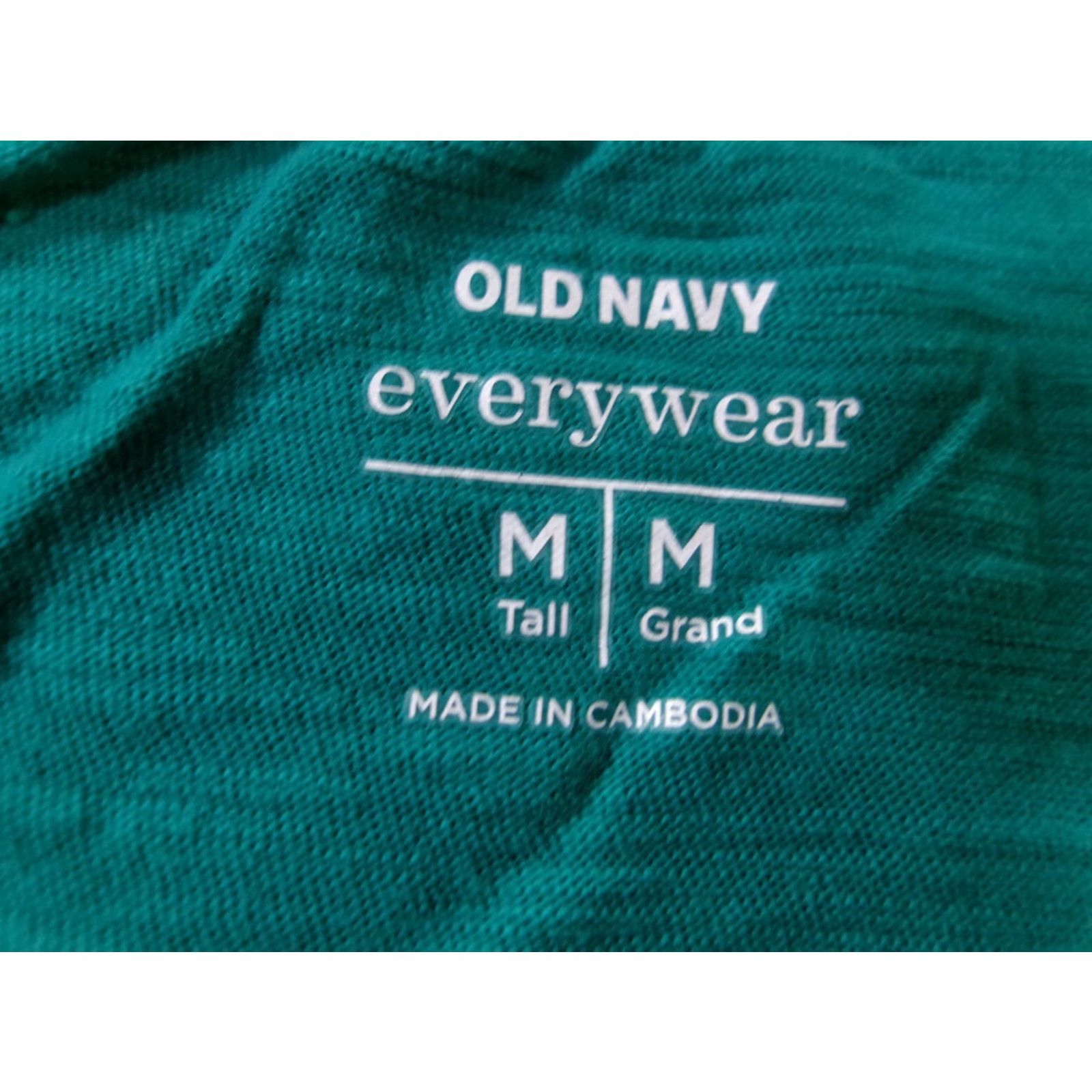 Old Navy Old Navy T-Shirt Women M Tall Green Basic Classic Casual Short Sleeve Pullover 100% Cotton Easy Care Workwear Day Clothing Size M / US 6-8 / IT 42-44 - 6 Thumbnail