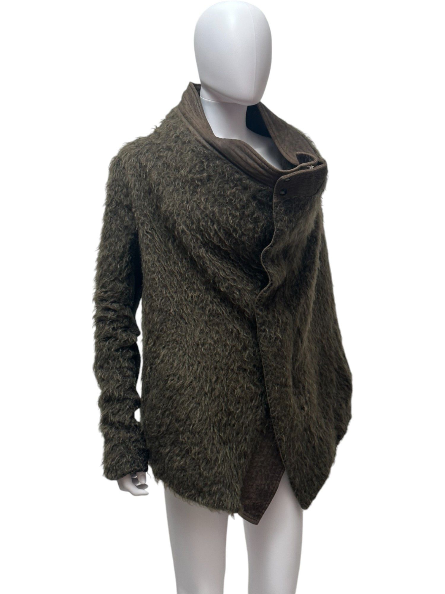 Rick Owens AW2007 Green Alpaca Lambskin Jacket Size M / US 6-8 / IT 42-44 - 5 Thumbnail