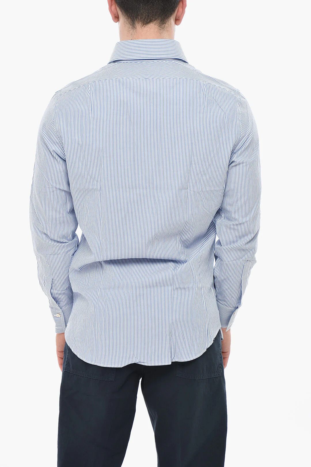 Gucci og1mm0426 Cotton Poplin Shirt in Blue Size US XXS / EU 40 - 3 Thumbnail