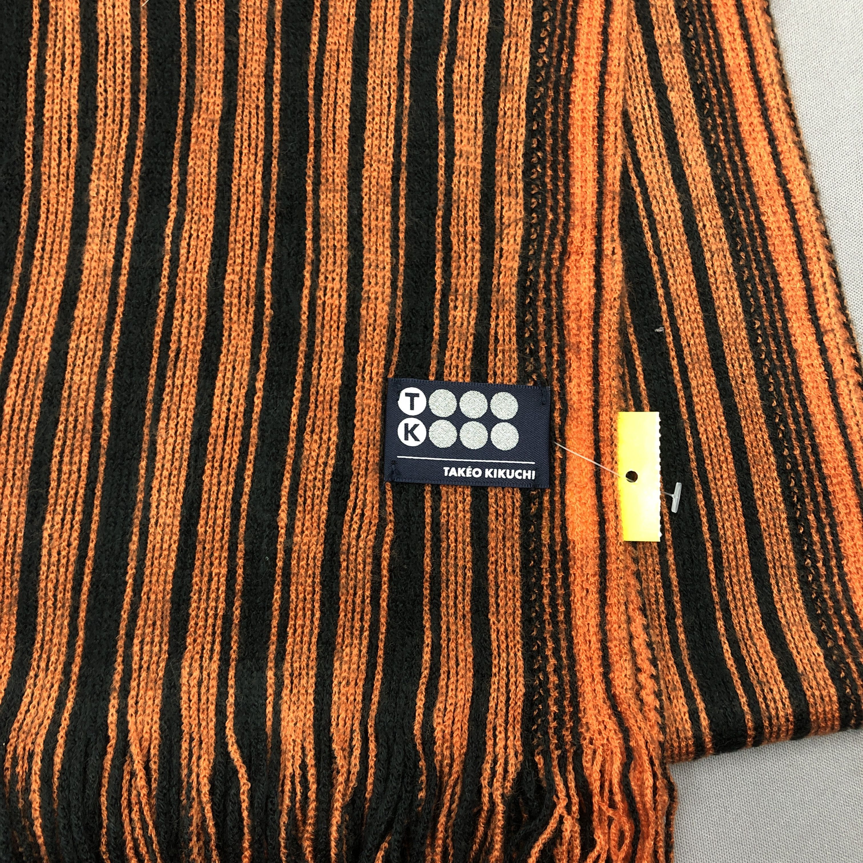 Takeo Kikuchi Vintage Takeo Kikuchi Scarf Ribbed Knit Wool Scarves Size ONE SIZE - 4 Thumbnail
