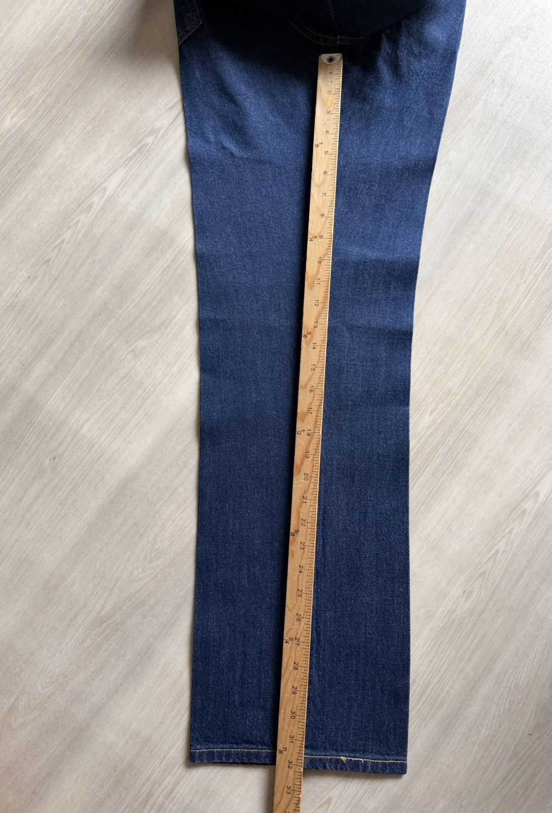 Levi's Vintage Levis Y2K 05 501 Dark Starched Crease Raw Sz 36x32 Size US 36 / EU 52 - 7 Thumbnail
