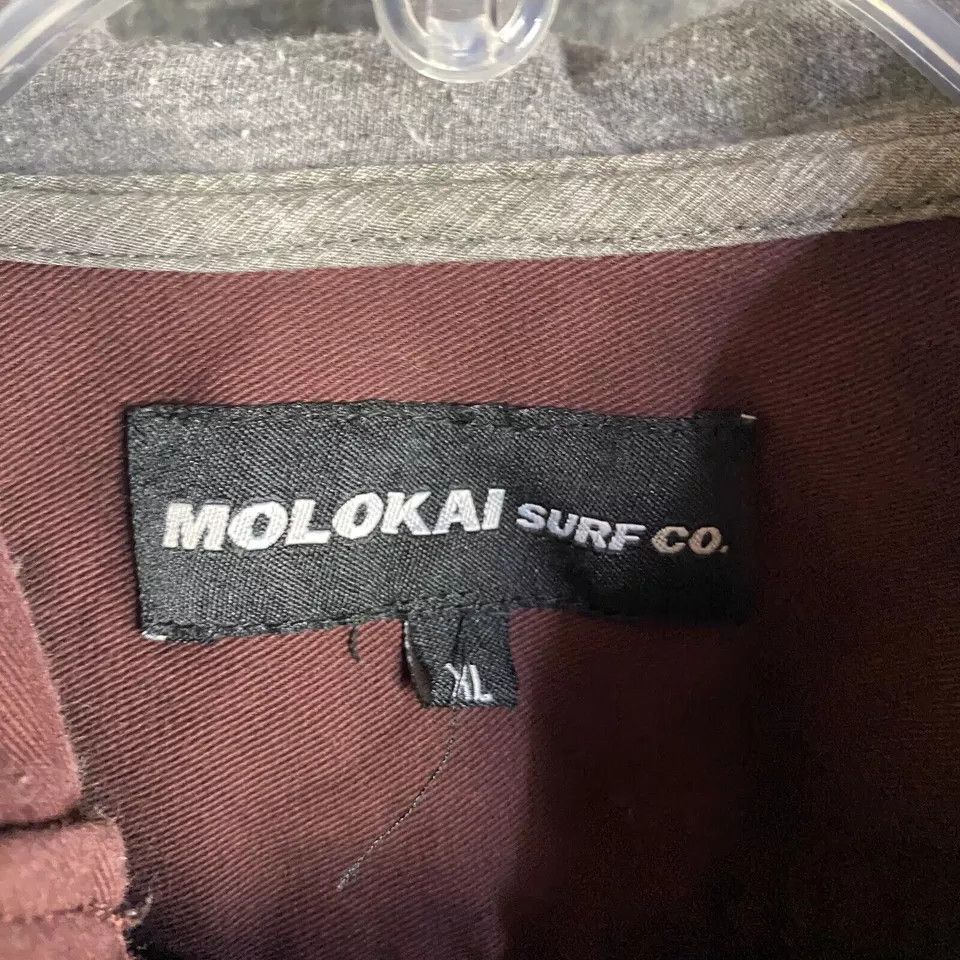 Molokai Surf Co. Molokai Button Up Shirt Men's XL Hooded Adults Shacket Size US XL / EU 56 / 4 - 3 Thumbnail