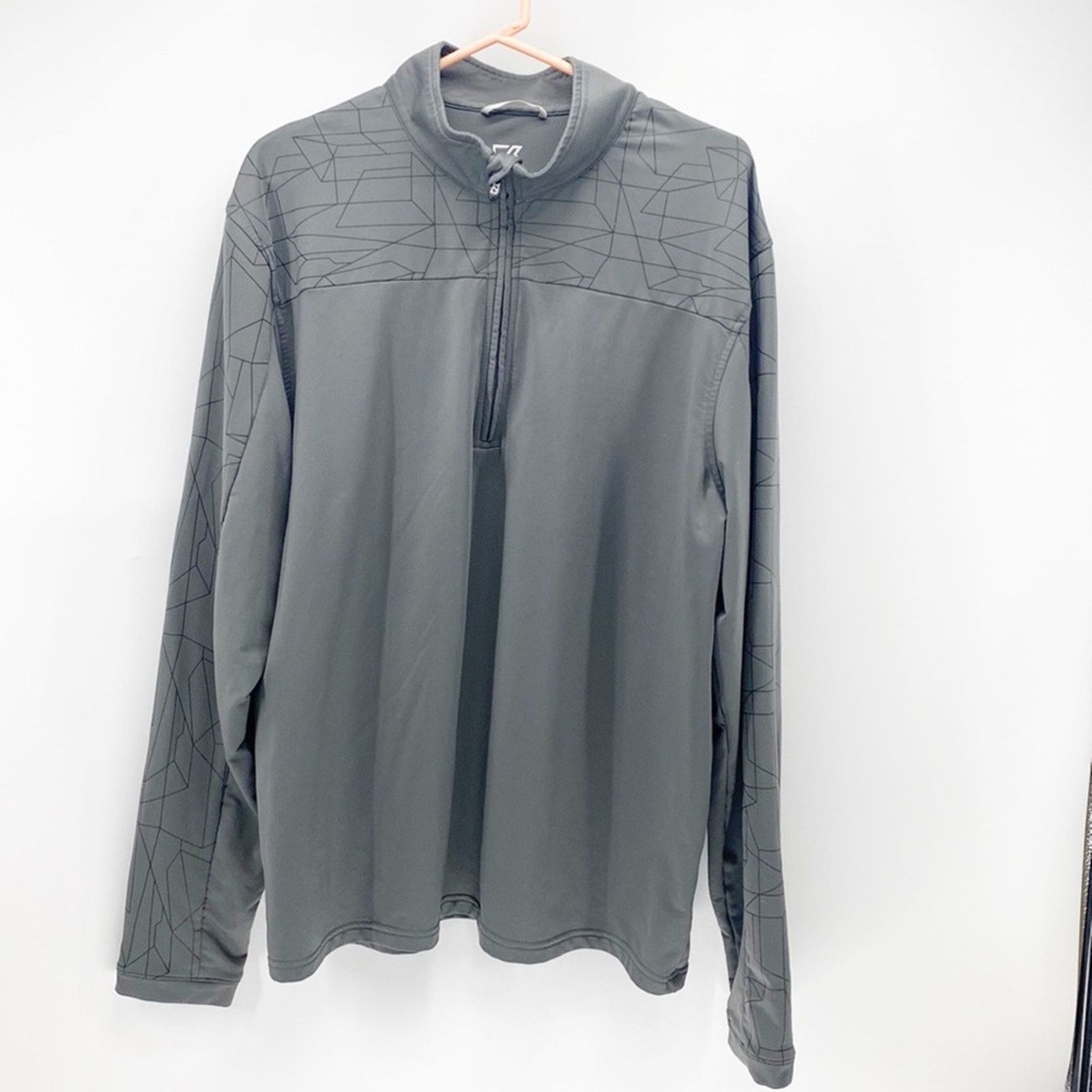Other Cutter & Buck grey quarter zip CB DryTec casual sz XL Size US XL / EU 56 / 4 - 1 Thumbnail