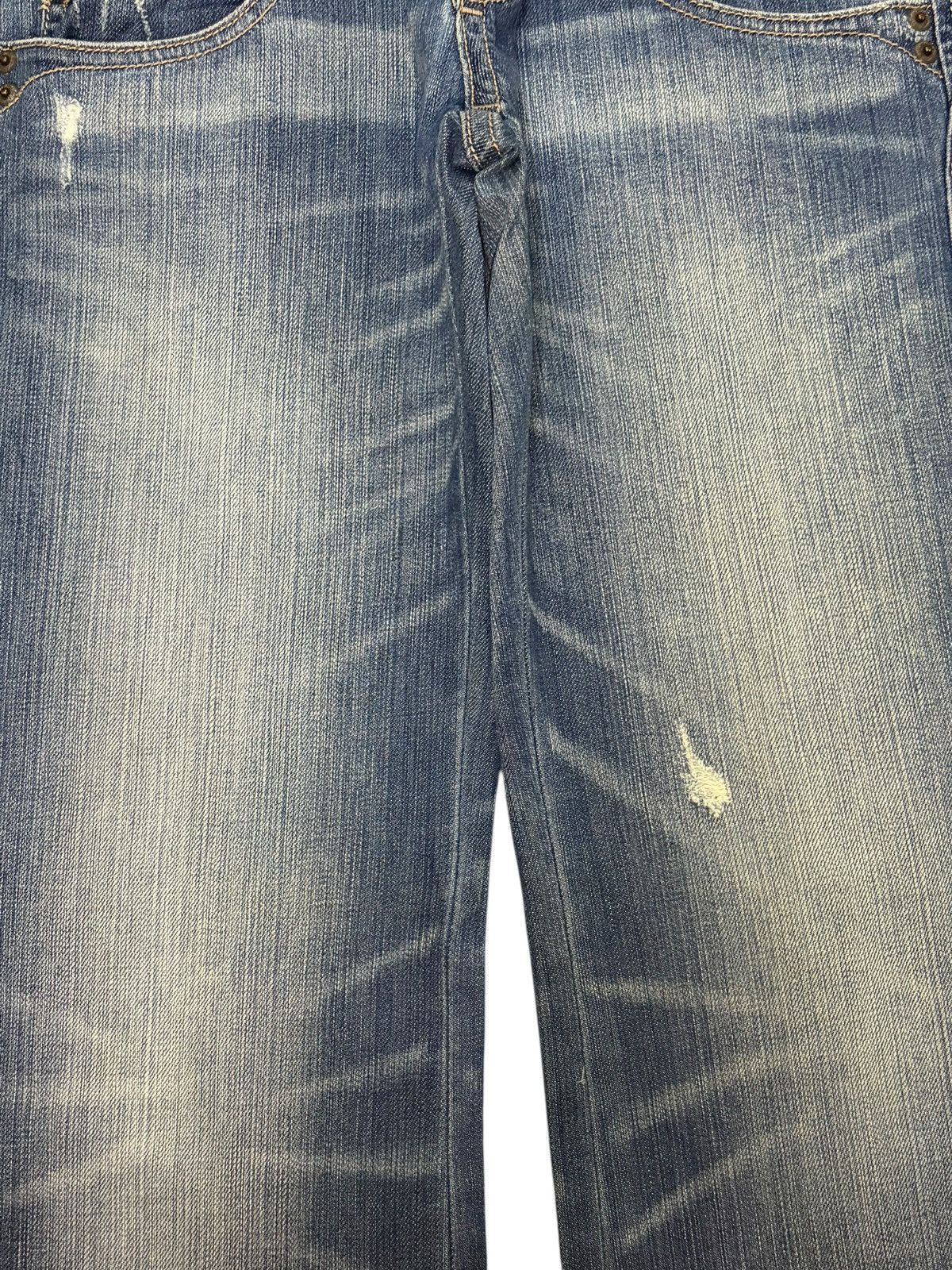 Hysteric Glamour Vintage Japanese Brand Distress Low Rise Flare Jeans Size 30" / US 8 / IT 44 - 3 Thumbnail