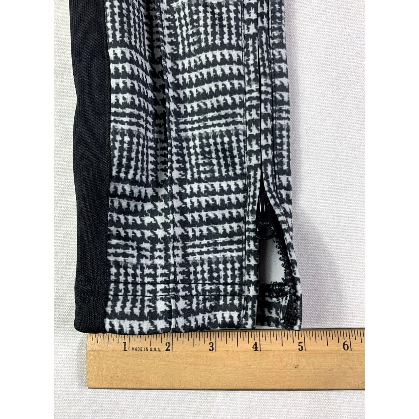 Vintage Pam & gela pants glen tart ankle zip Women sz P (Fits 28x32) Black Elastic Waist Size 28" / US 6 / IT 42 - 4 Thumbnail