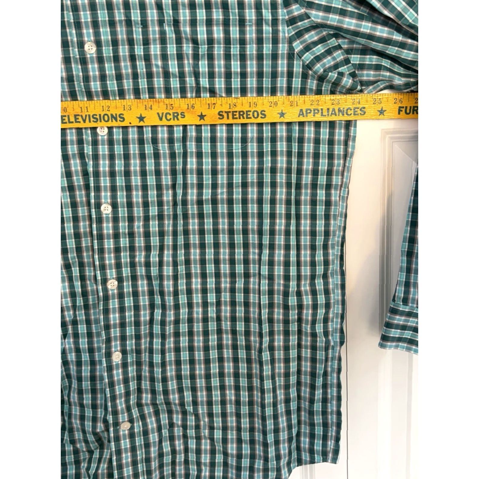 Vintage Duluth Wrinkle Fighter Trim Fit Blue Plaid Long Sleeve Shirt XL Tall Mens Button-Up Shirt Size US XL / EU 56 / 4 - 2 Thumbnail